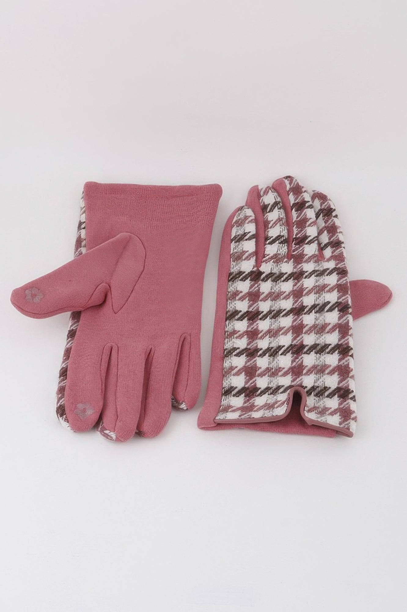 Striped Plaid Winter Gloves