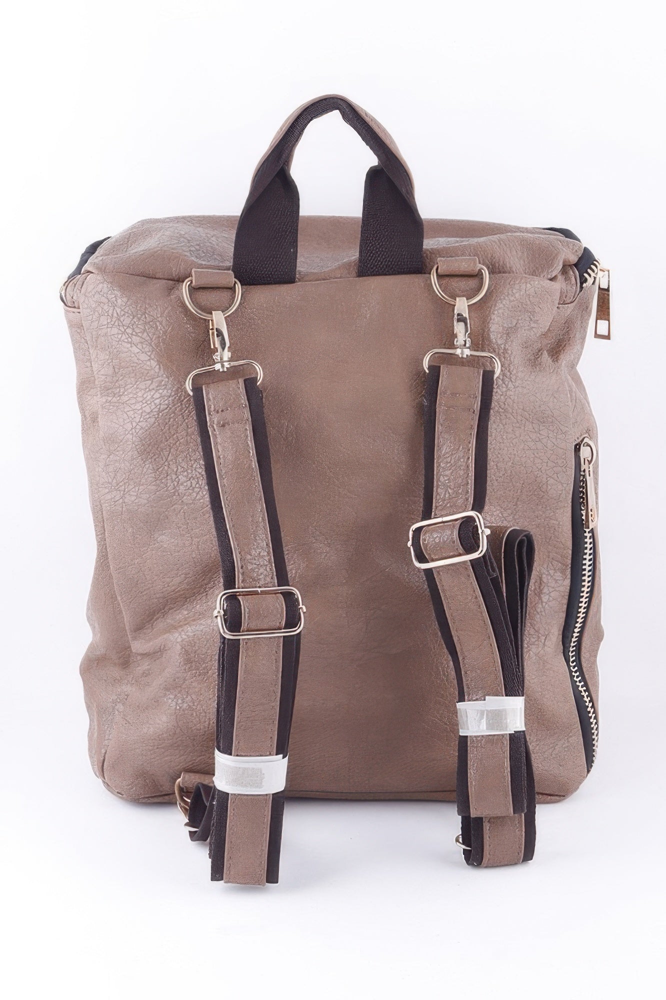 Studded Faux Leather Backpack
