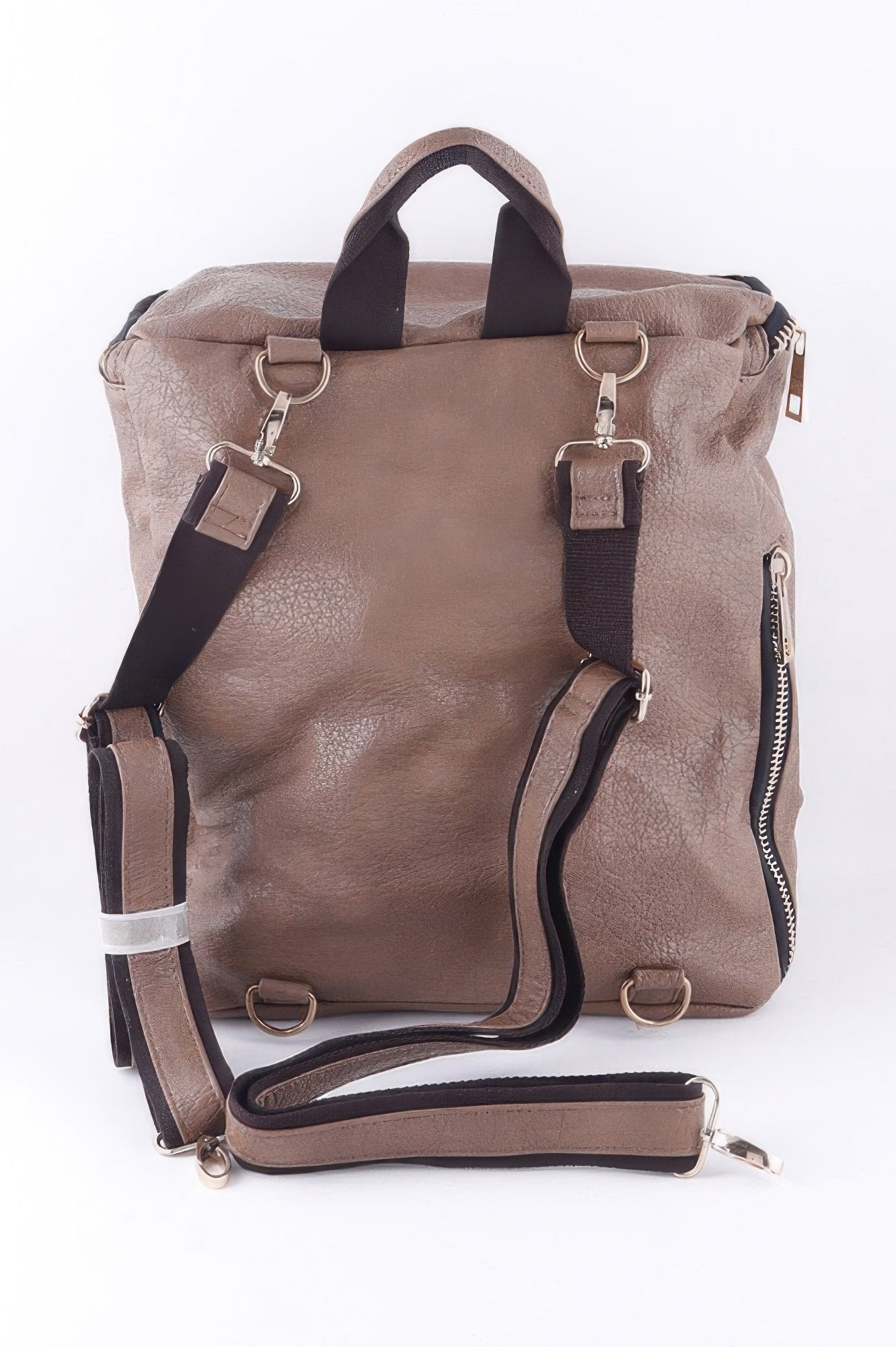 Studded Faux Leather Backpack