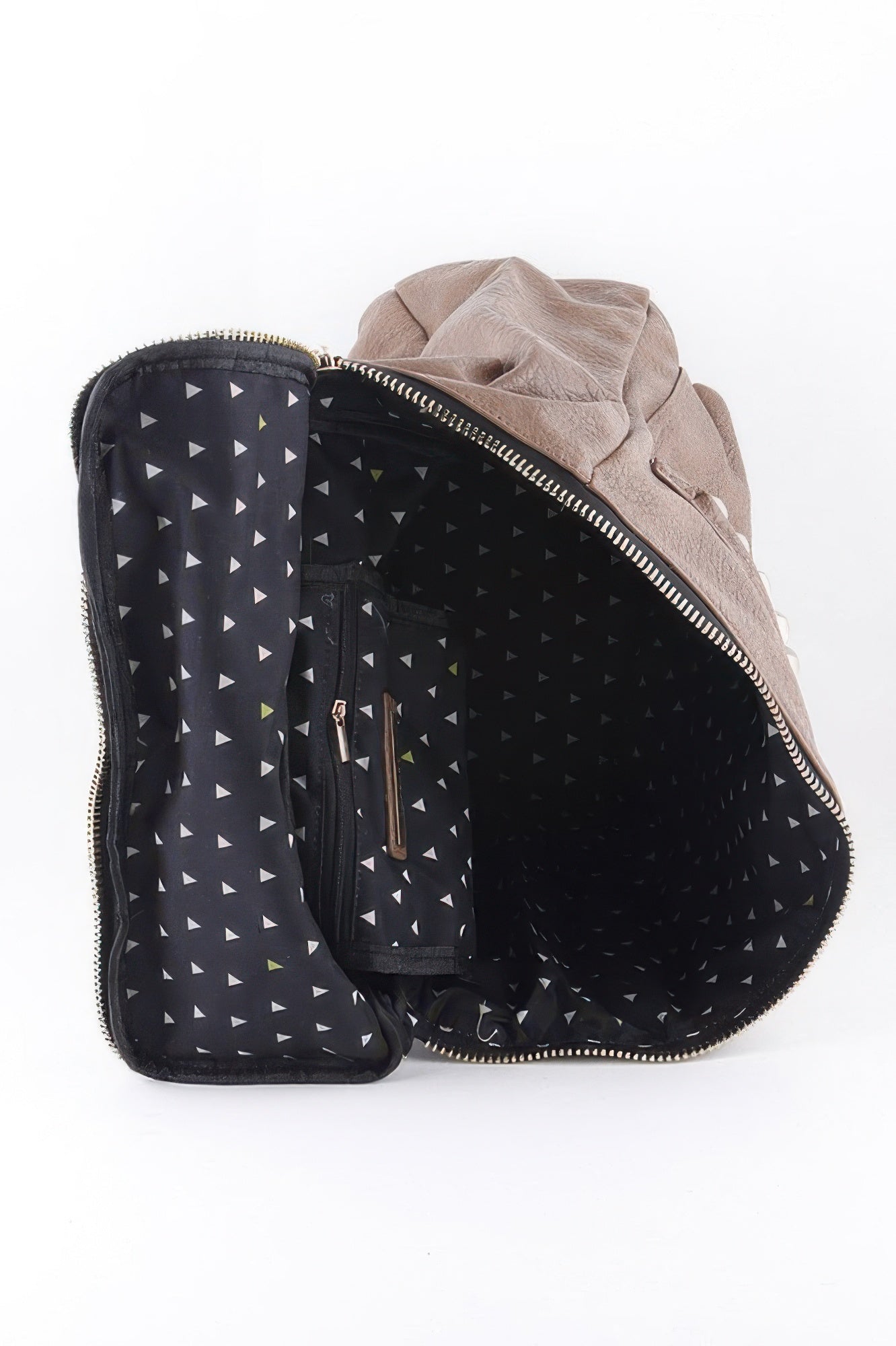 Studded Faux Leather Backpack