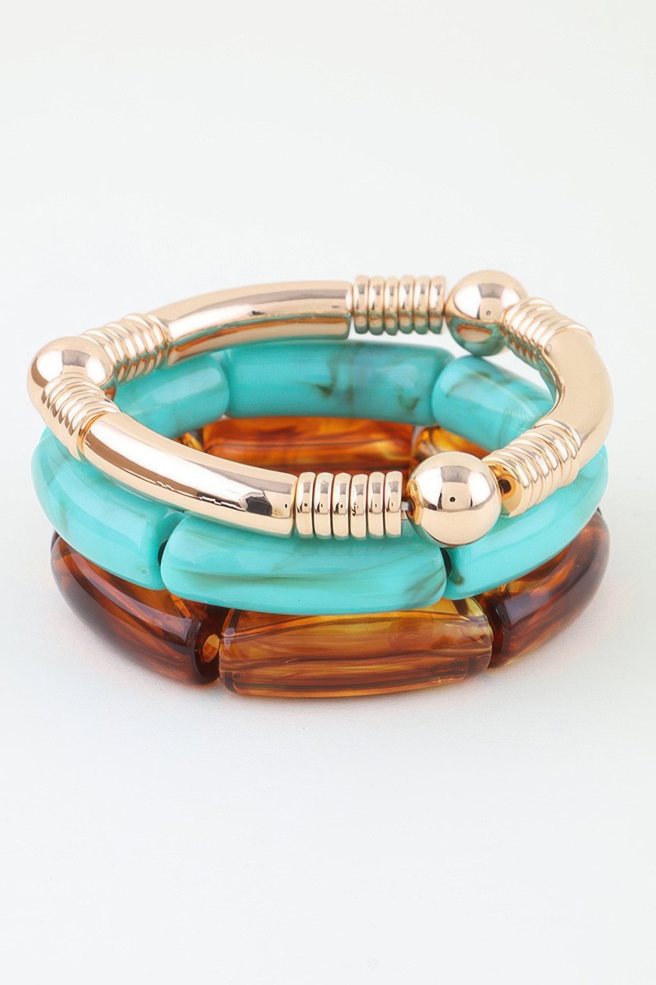 Multi Marble Tube Bracelet