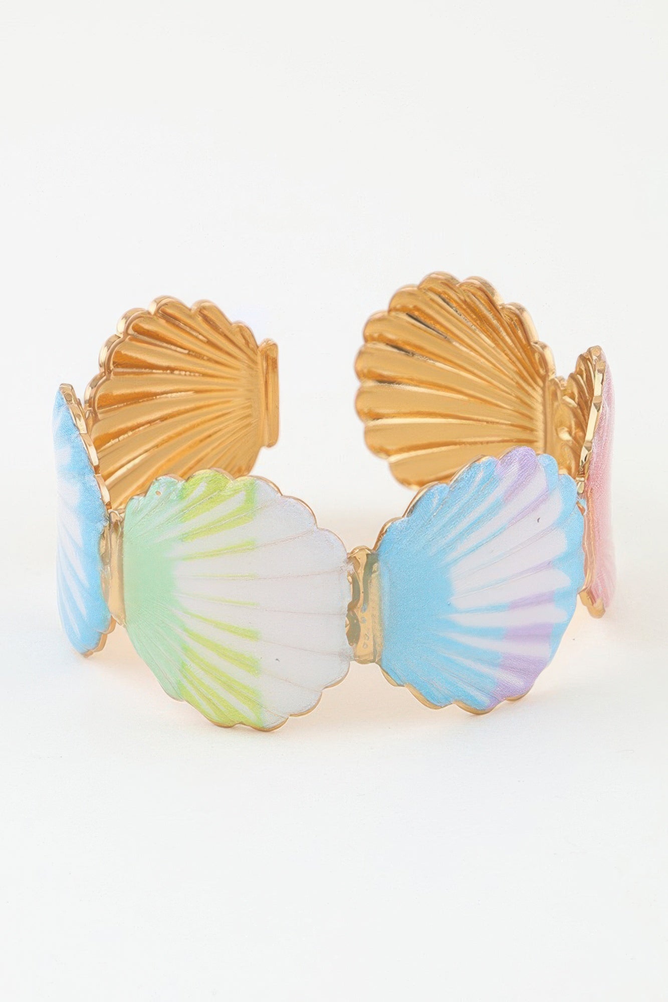 Summer Seashell Cuff Bracelet