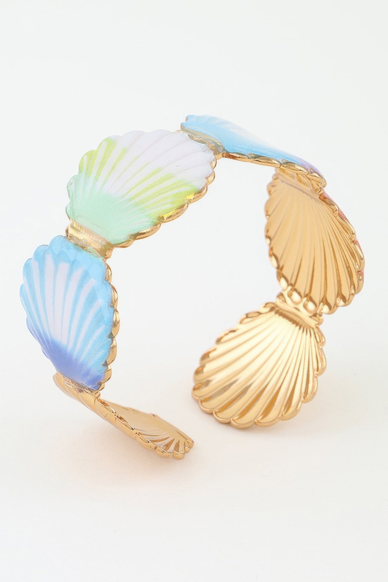 Summer Seashell Cuff Bracelet