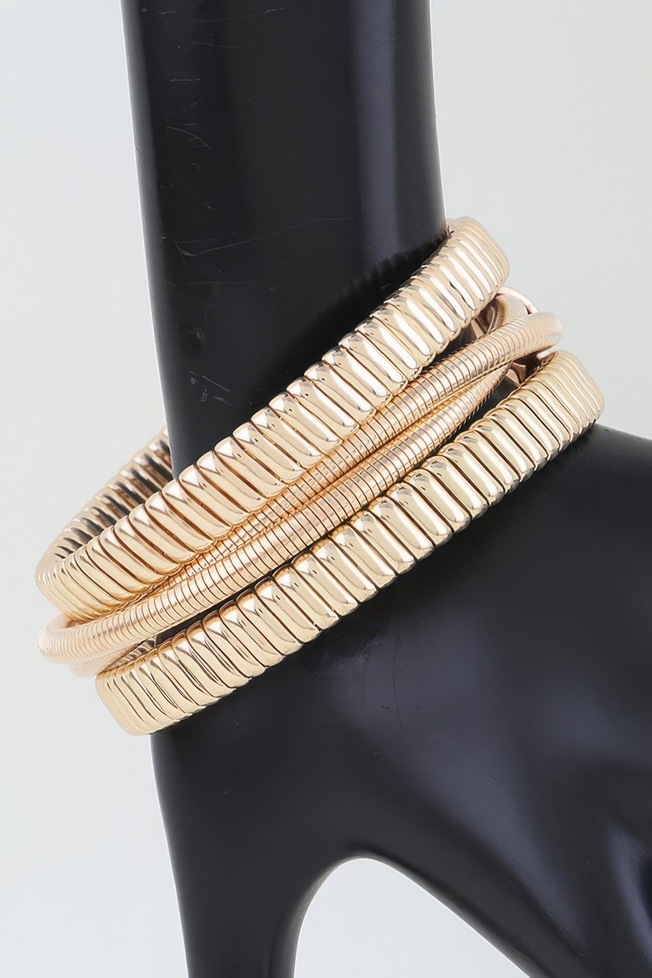 Multi Polished Box Cuff Bracelet