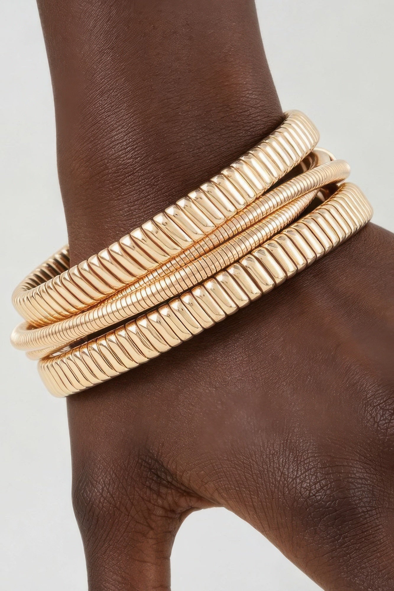 Multi Polished Box Cuff Bracelet