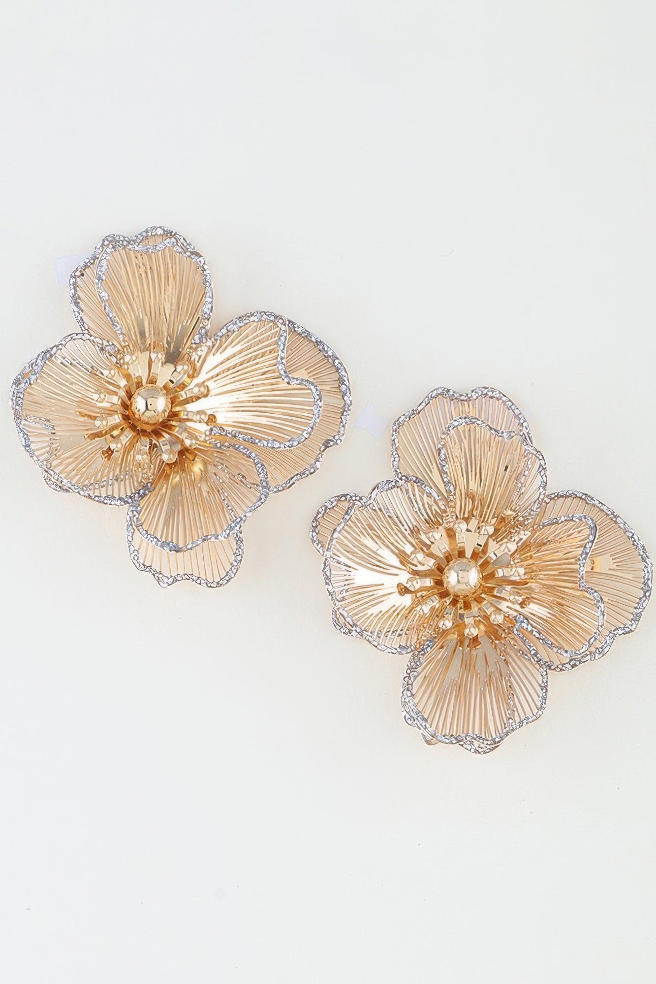 Delicate Glitter Blooming Flower Earrings