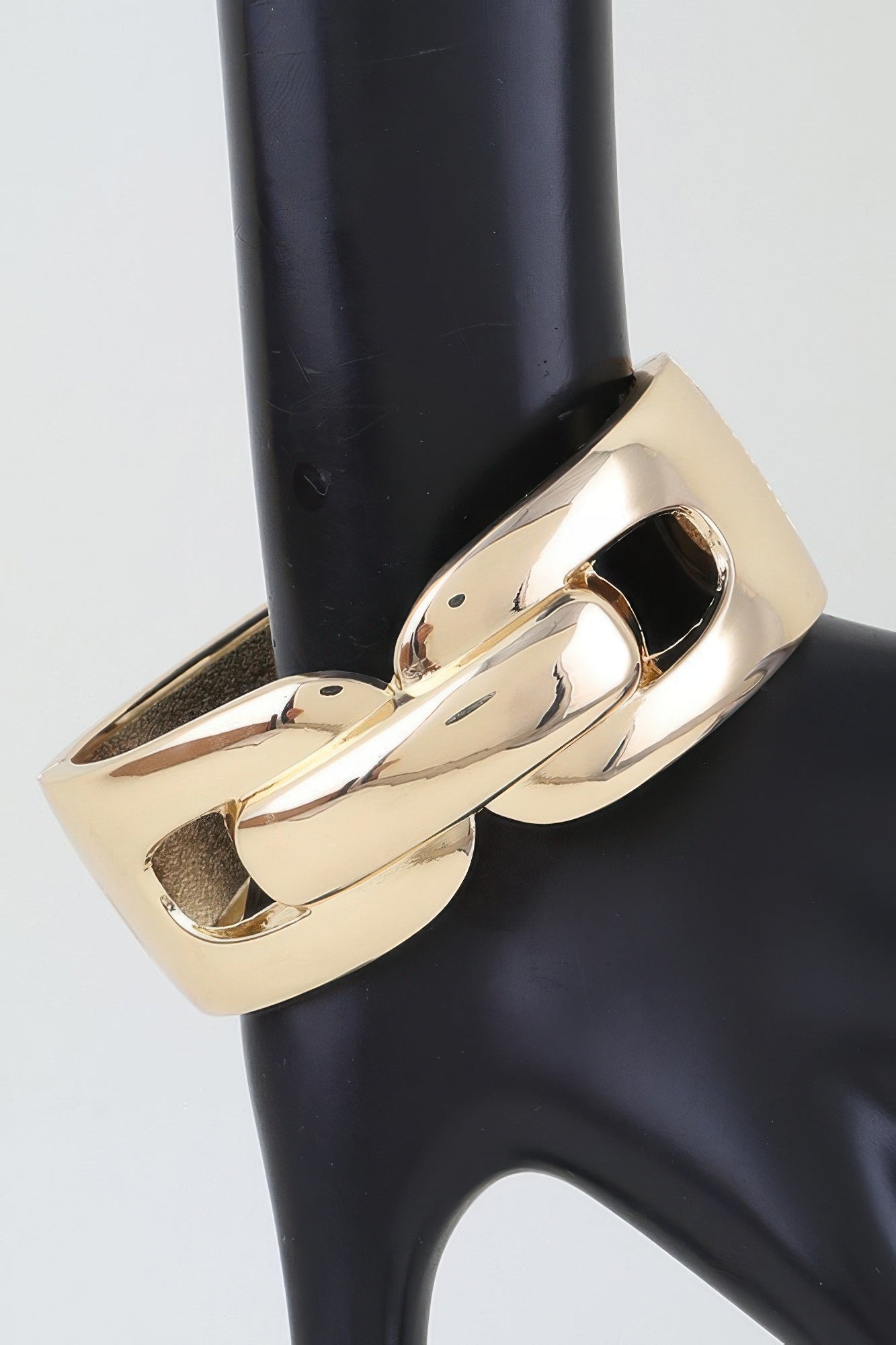 Polished Link Chain Cuff Bracelet