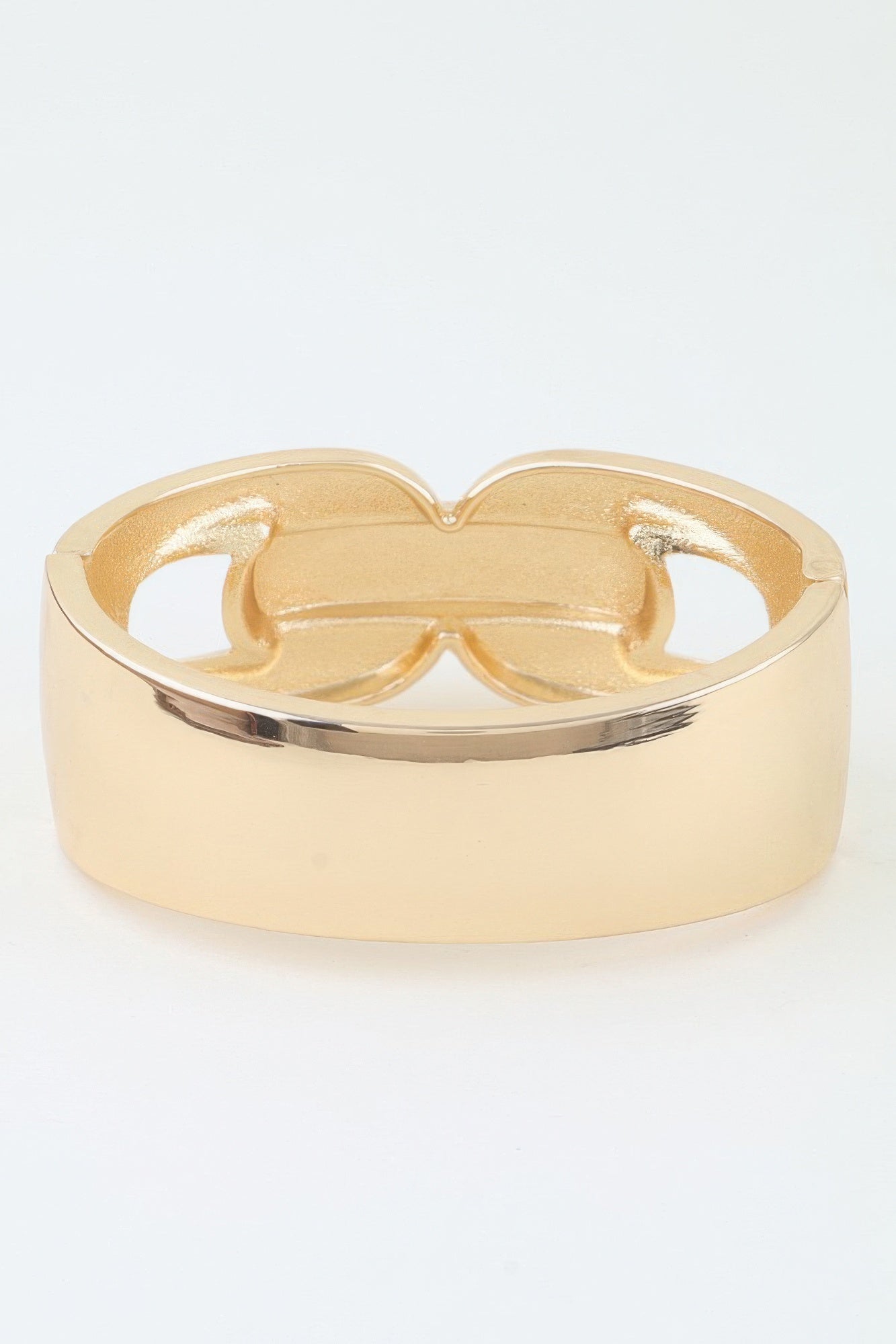 Polished Link Chain Cuff Bracelet