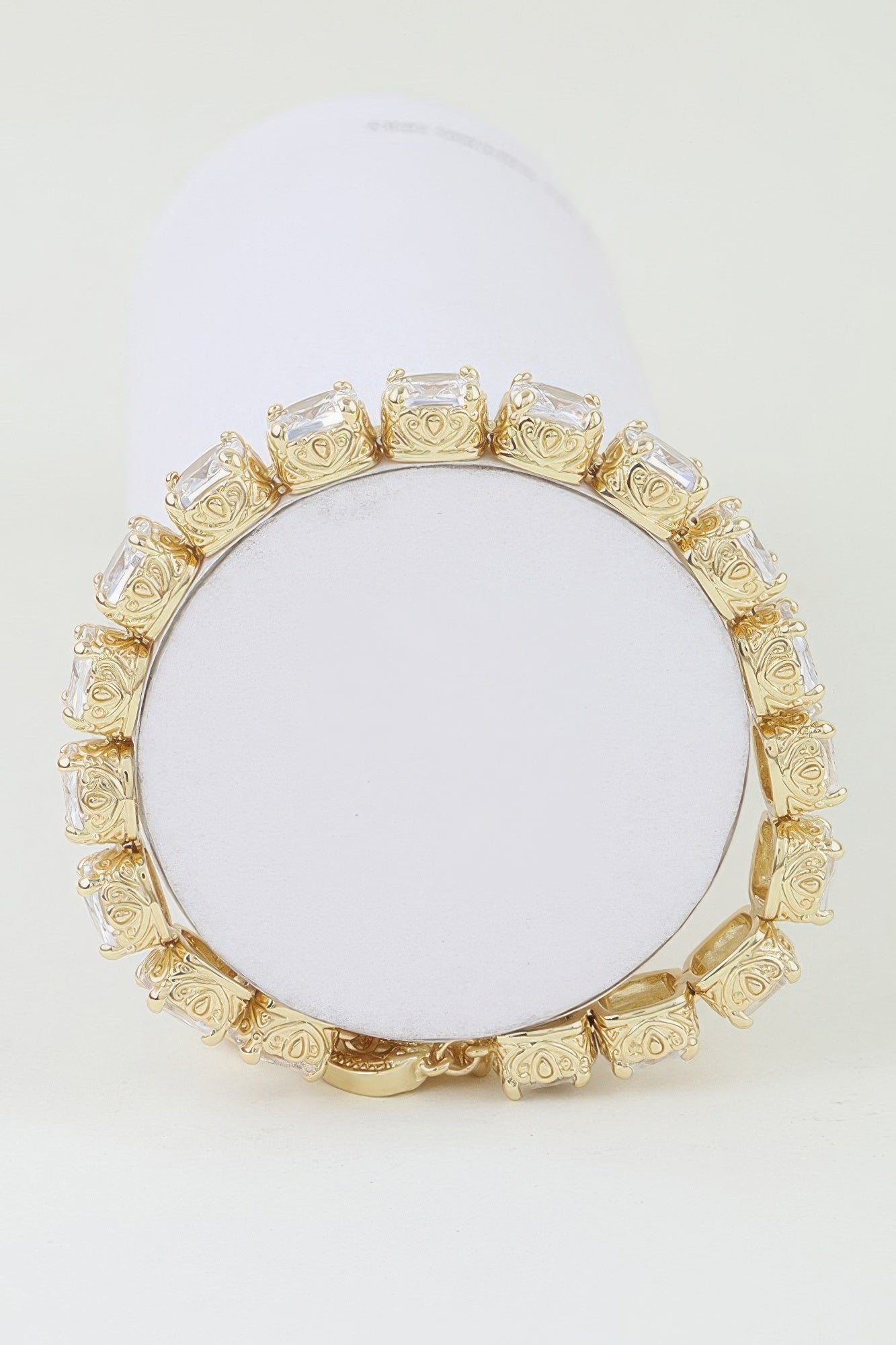 Cubic Zirconia Rhinestone Cuff Bracelet