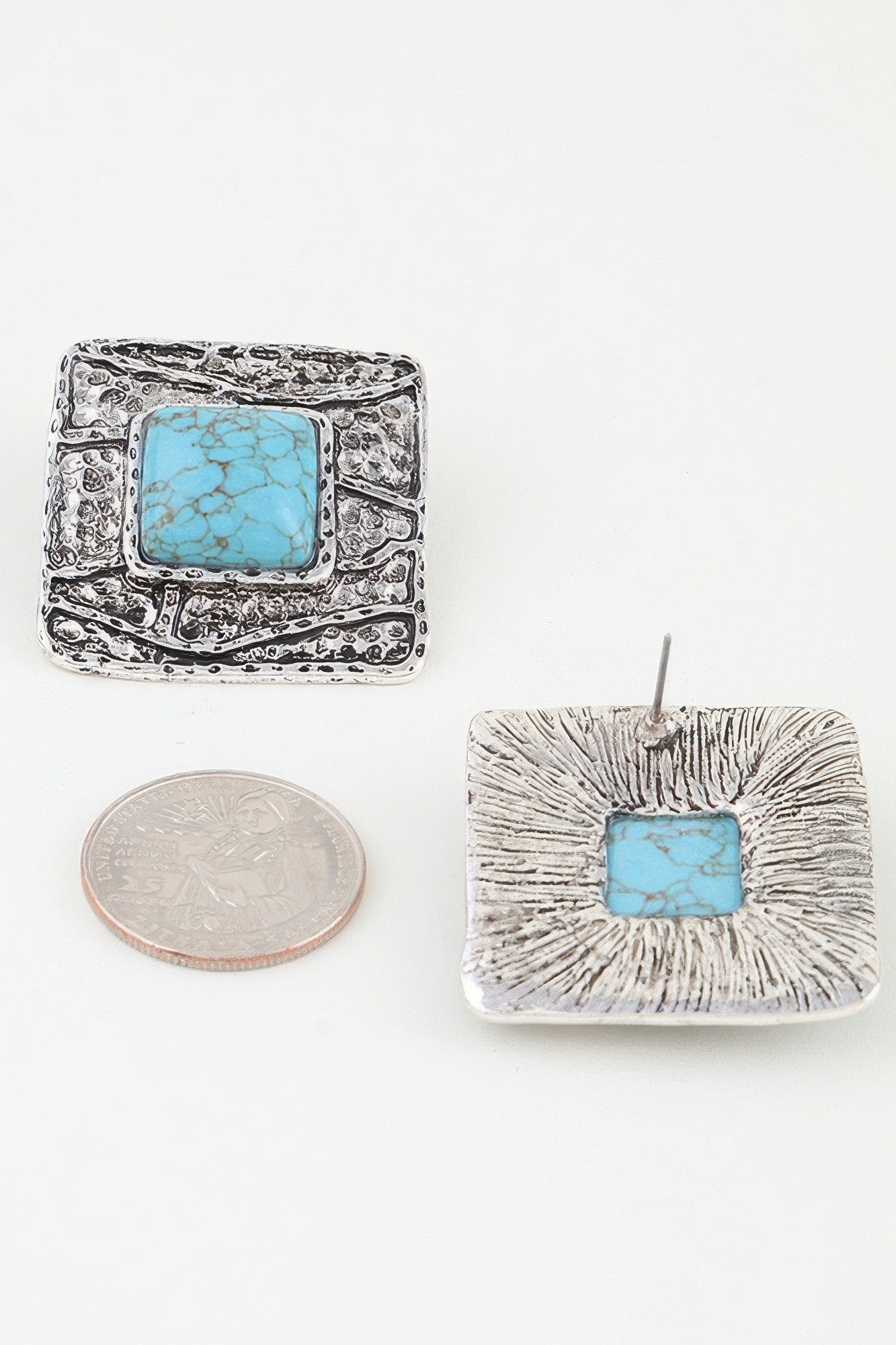 Antique Cubic Stone Earrings