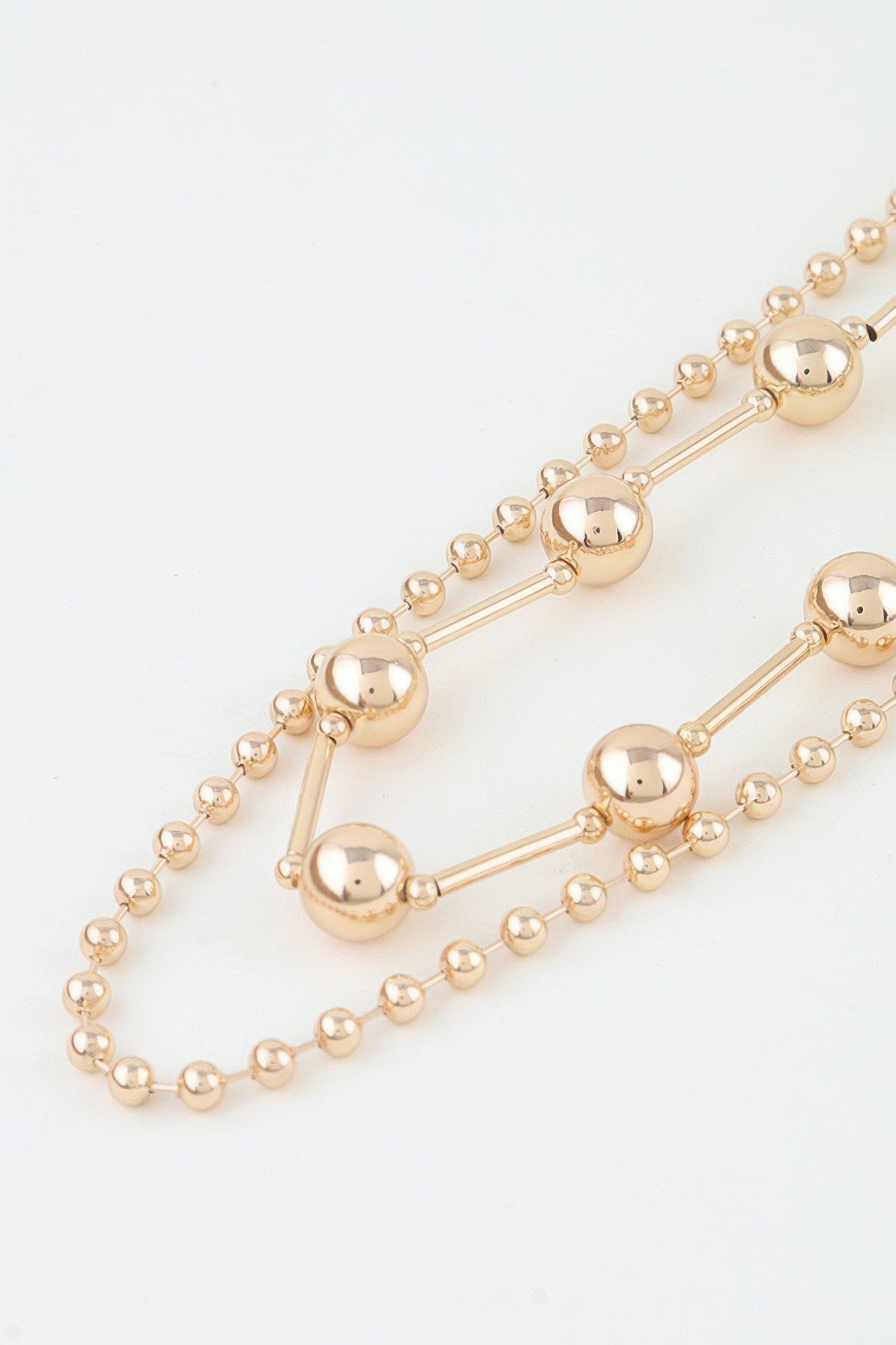 Double Polished Space Chain Necklace