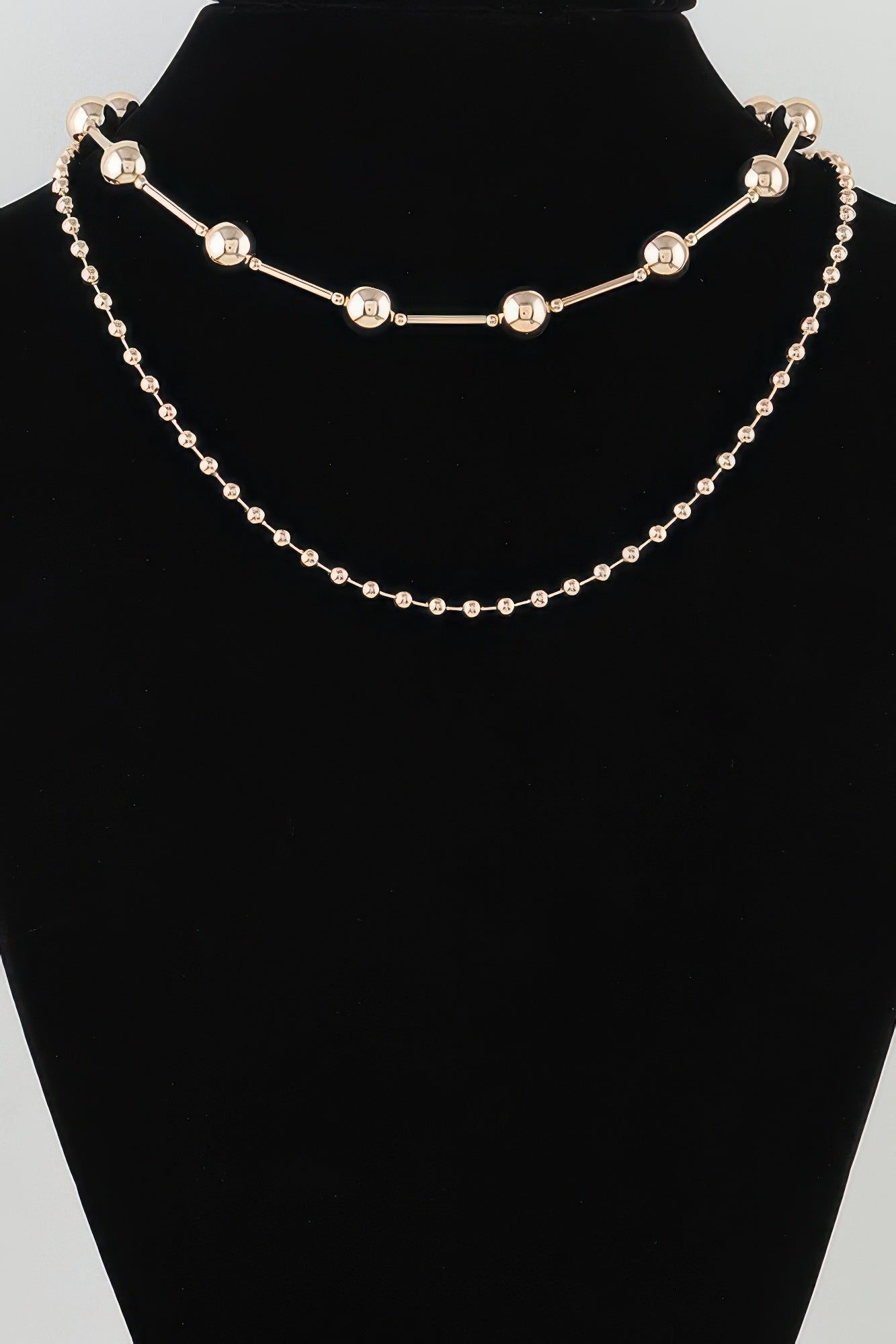 Double Polished Space Chain Necklace