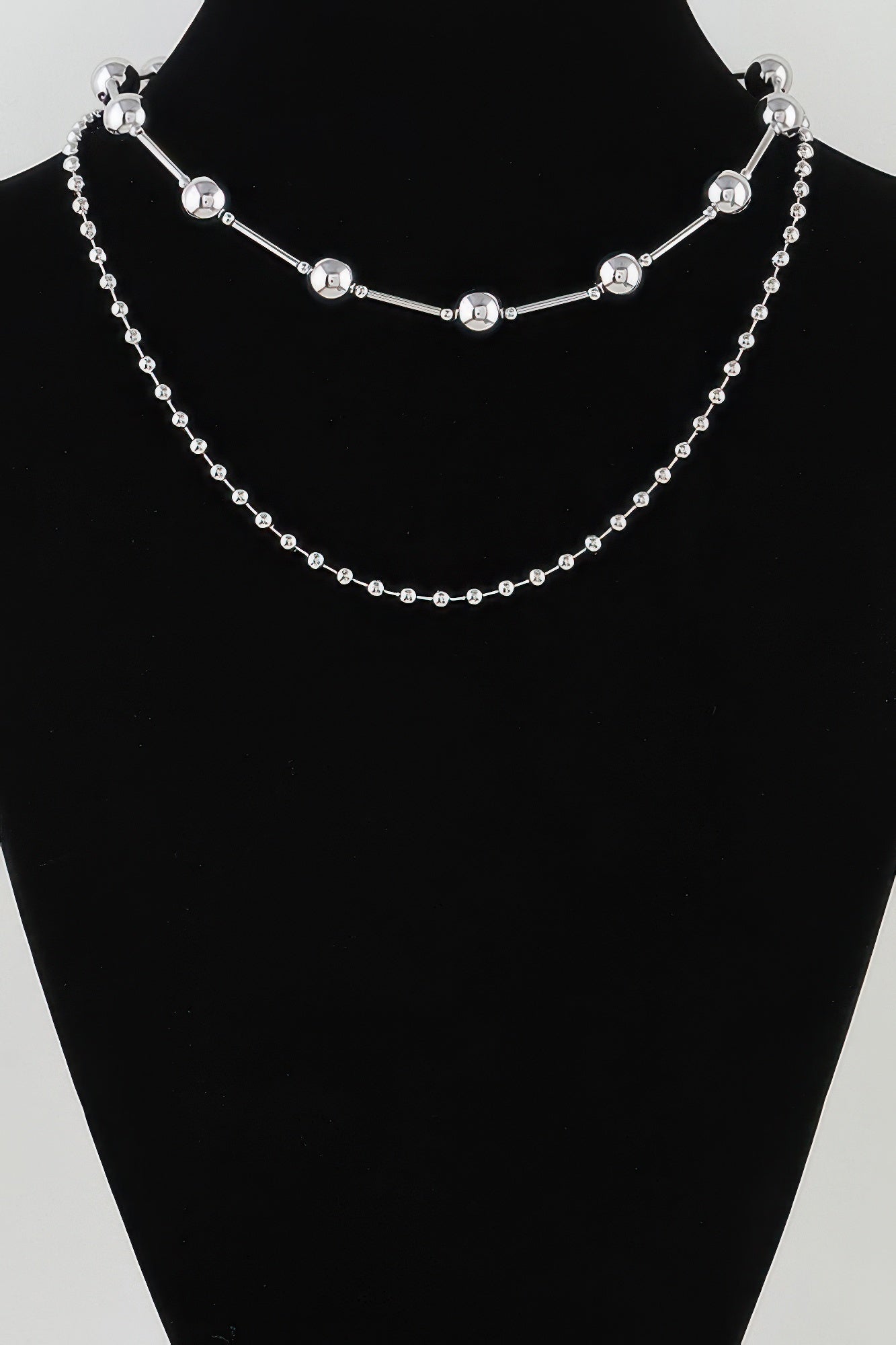 Double Polished Space Chain Necklace
