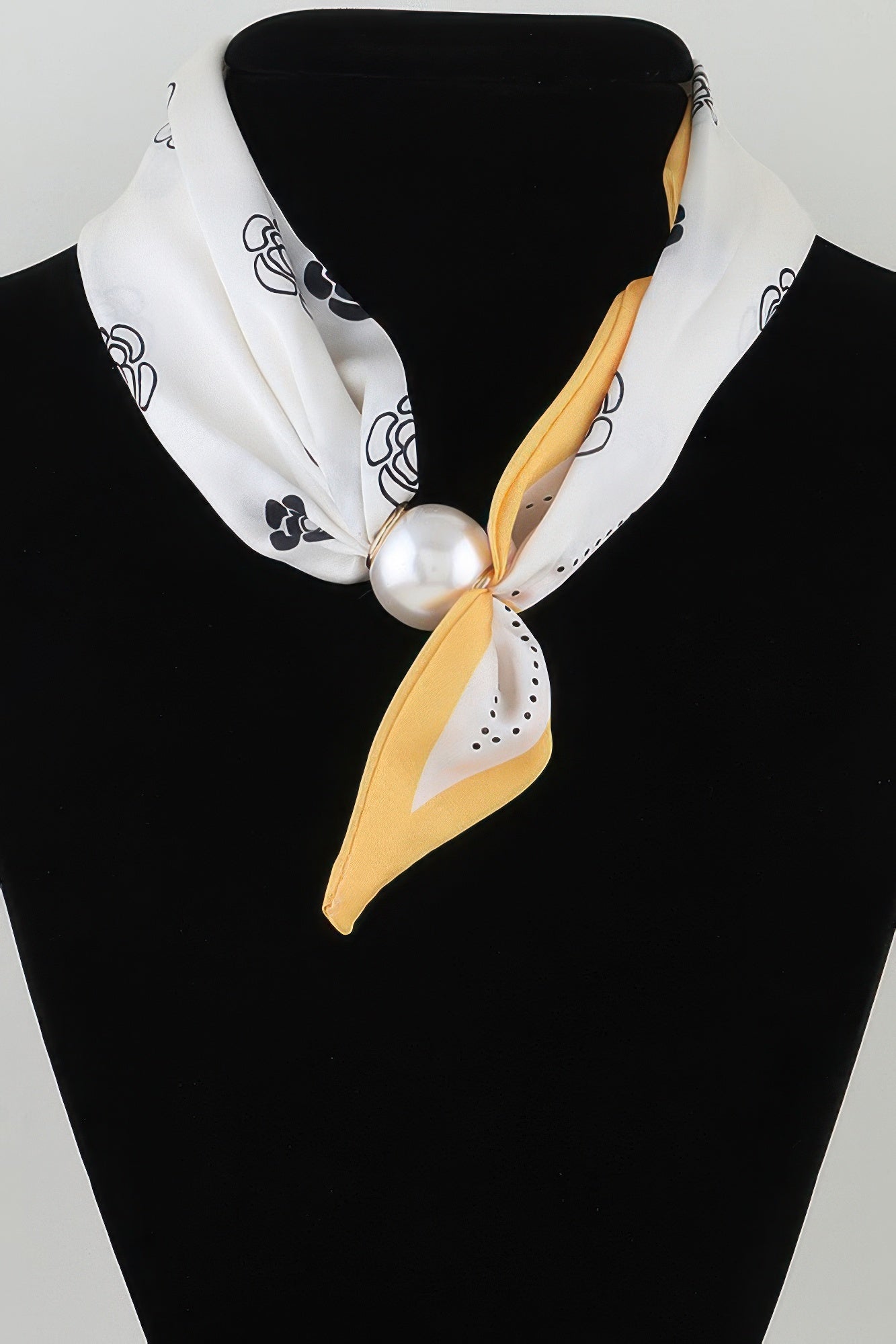 Rose Scarf Wrap Necklace