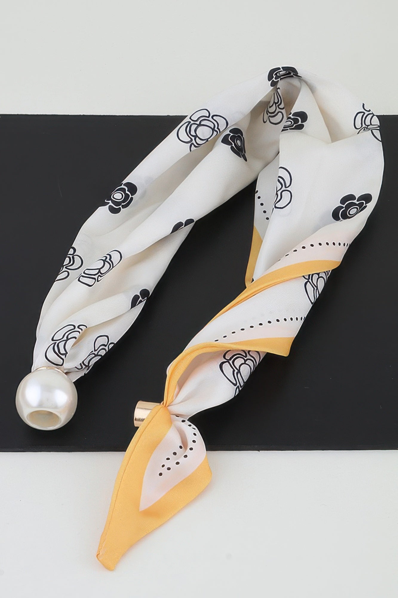 Rose Scarf Wrap Necklace