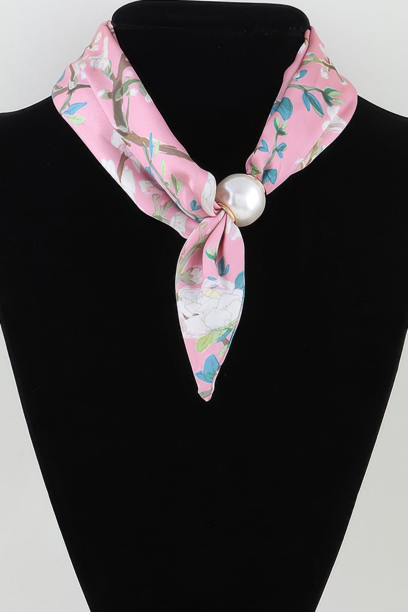 Rose Scarf Wrap Necklace