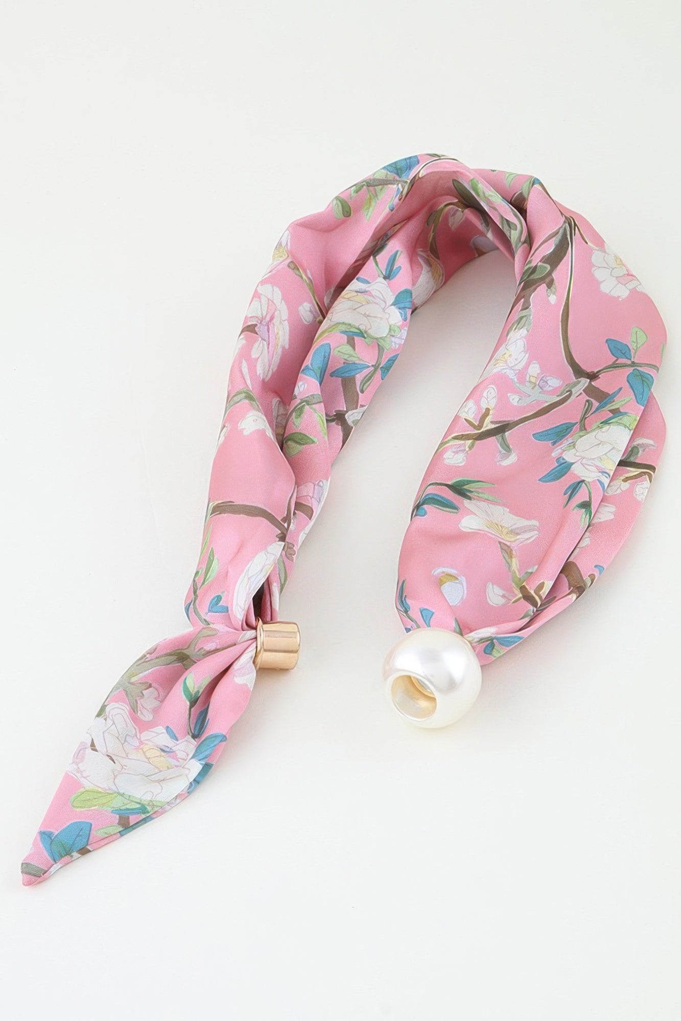 Rose Scarf Wrap Necklace