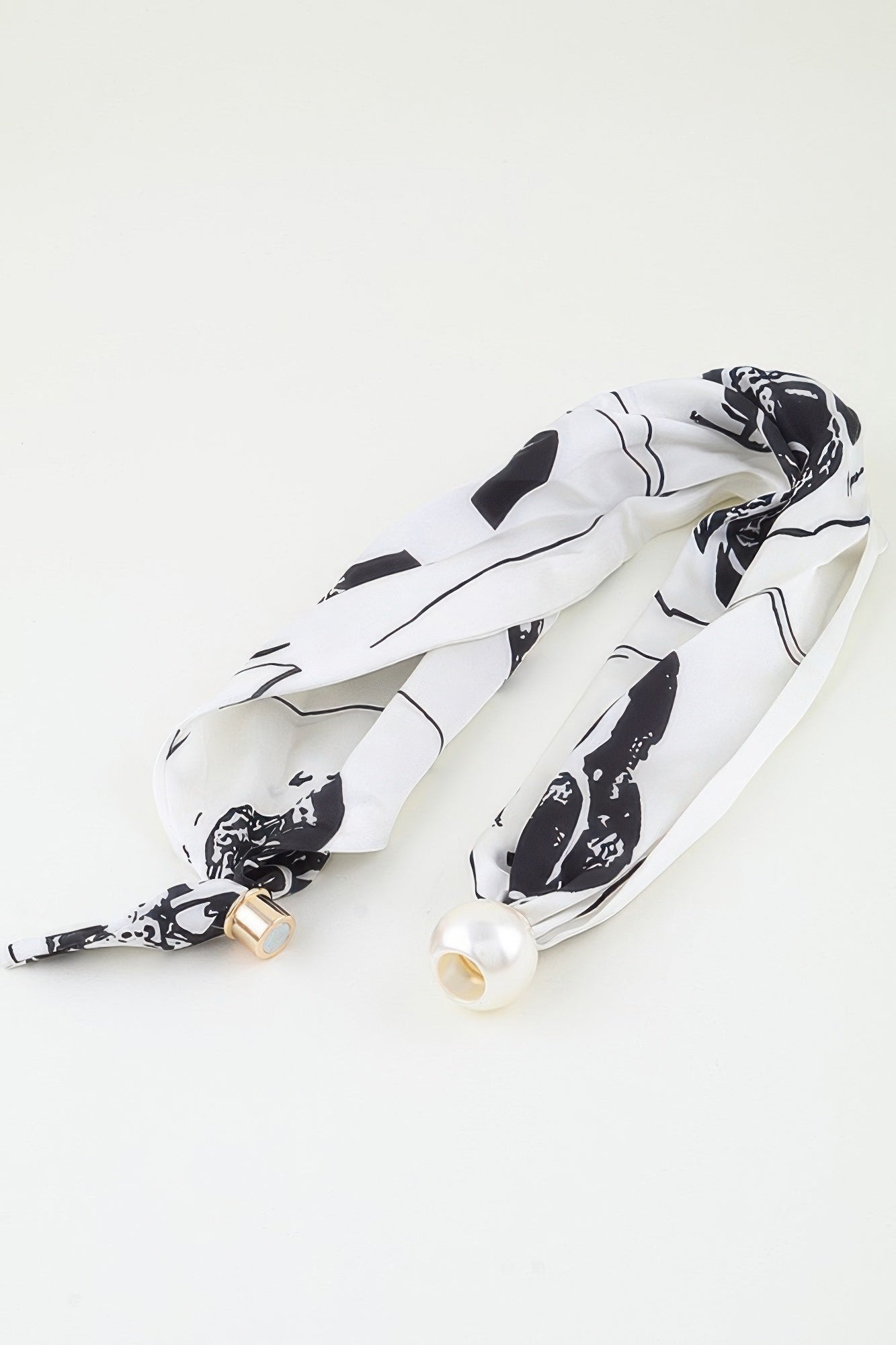 Rose Scarf Wrap Necklace