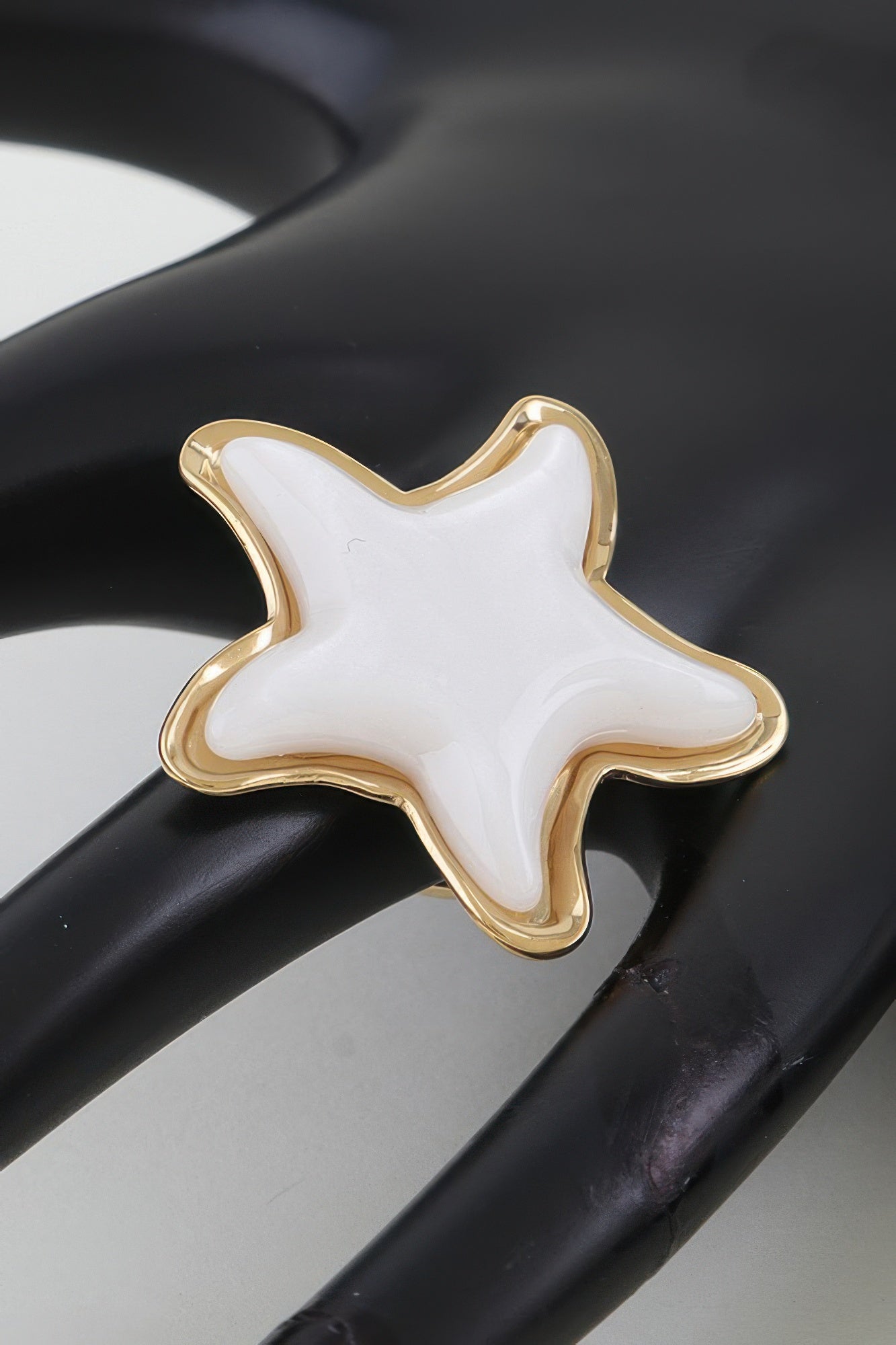 Swimming Star Statement Ring