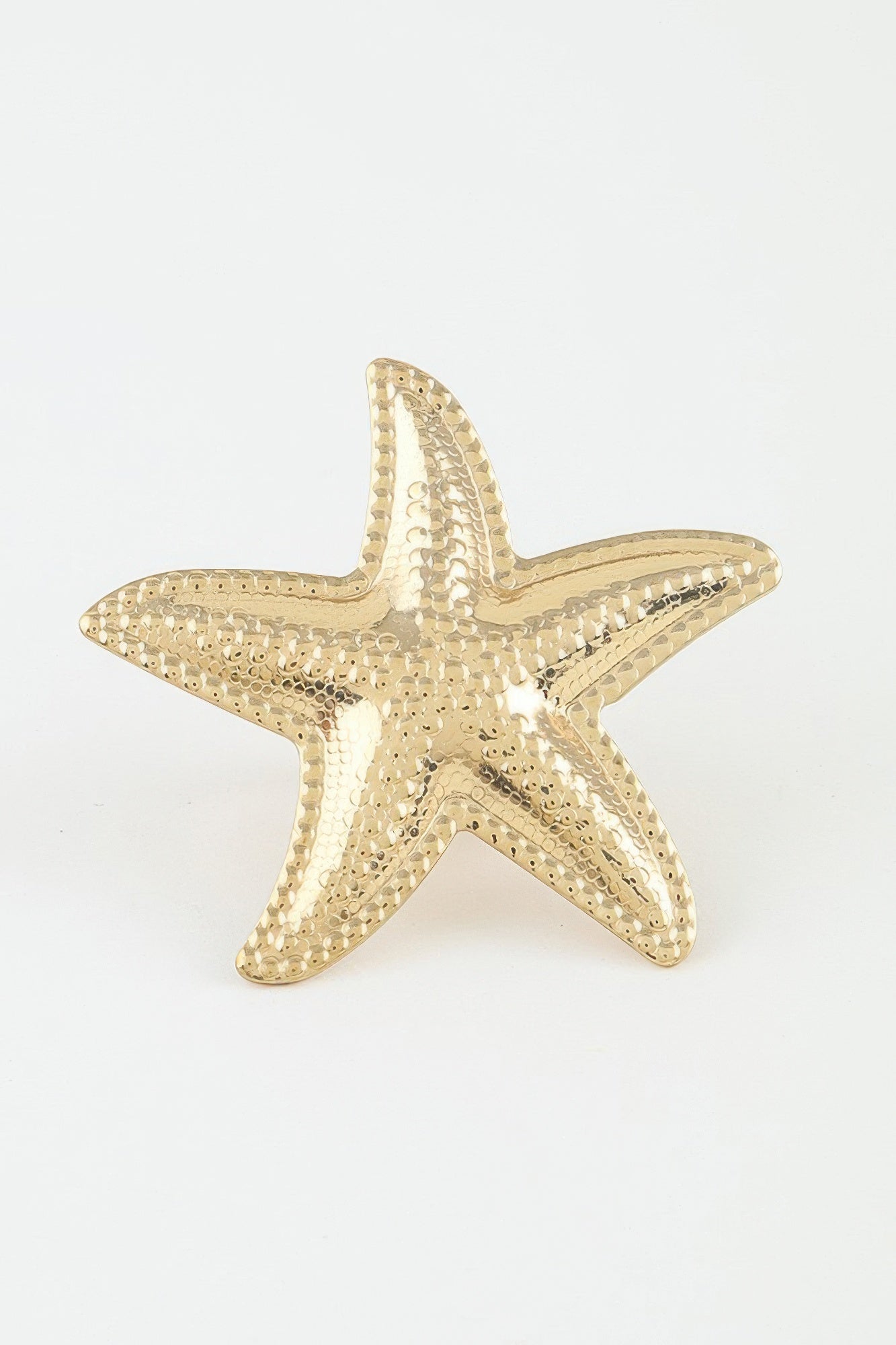 Hammered Scale Starfish Statement Ring
