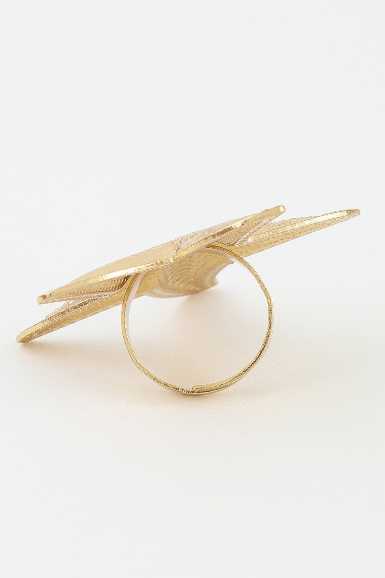 Hammered Scale Starfish Statement Ring