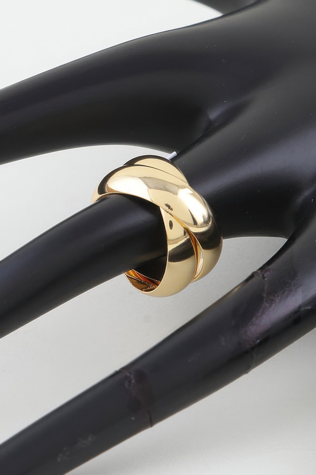 Polished Intertwined Band Ring