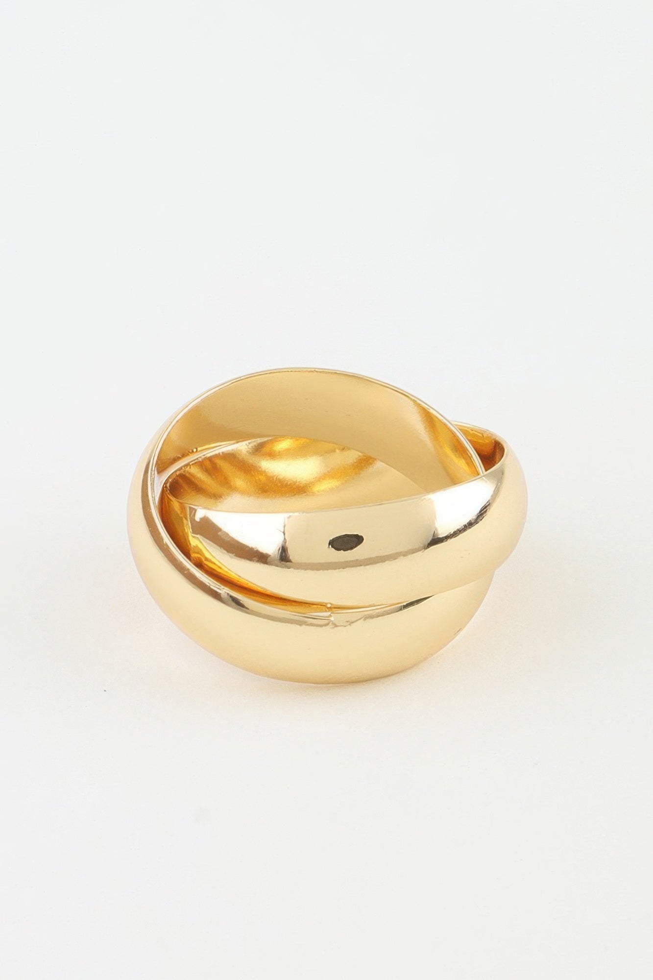 Polished Intertwined Band Ring