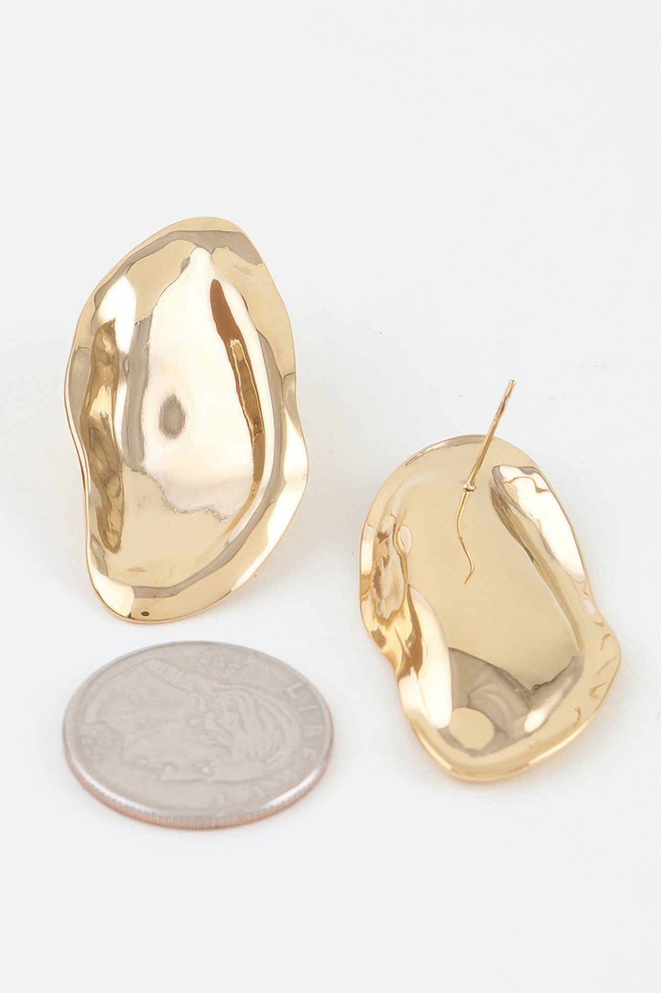 Hammered Fashion Drop Earrings