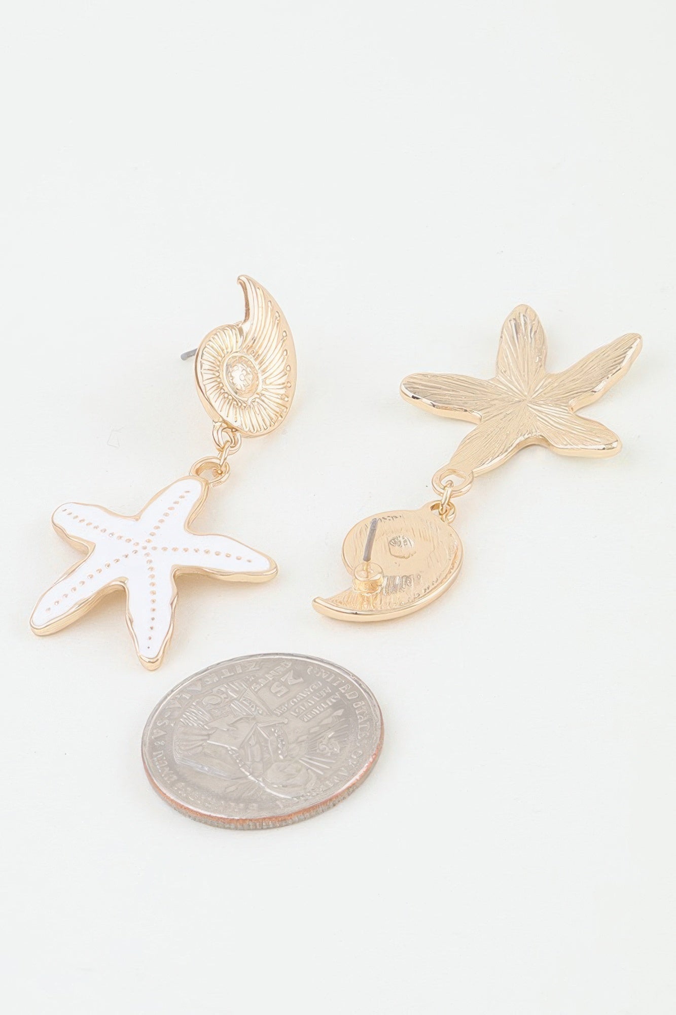 Summer Starfish Drop Earrings