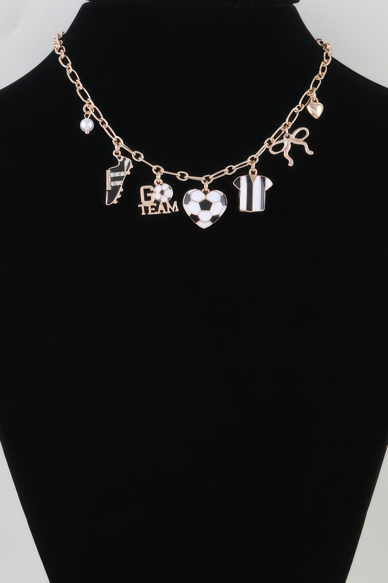 Varsity Vibes Soccer Charm Necklace