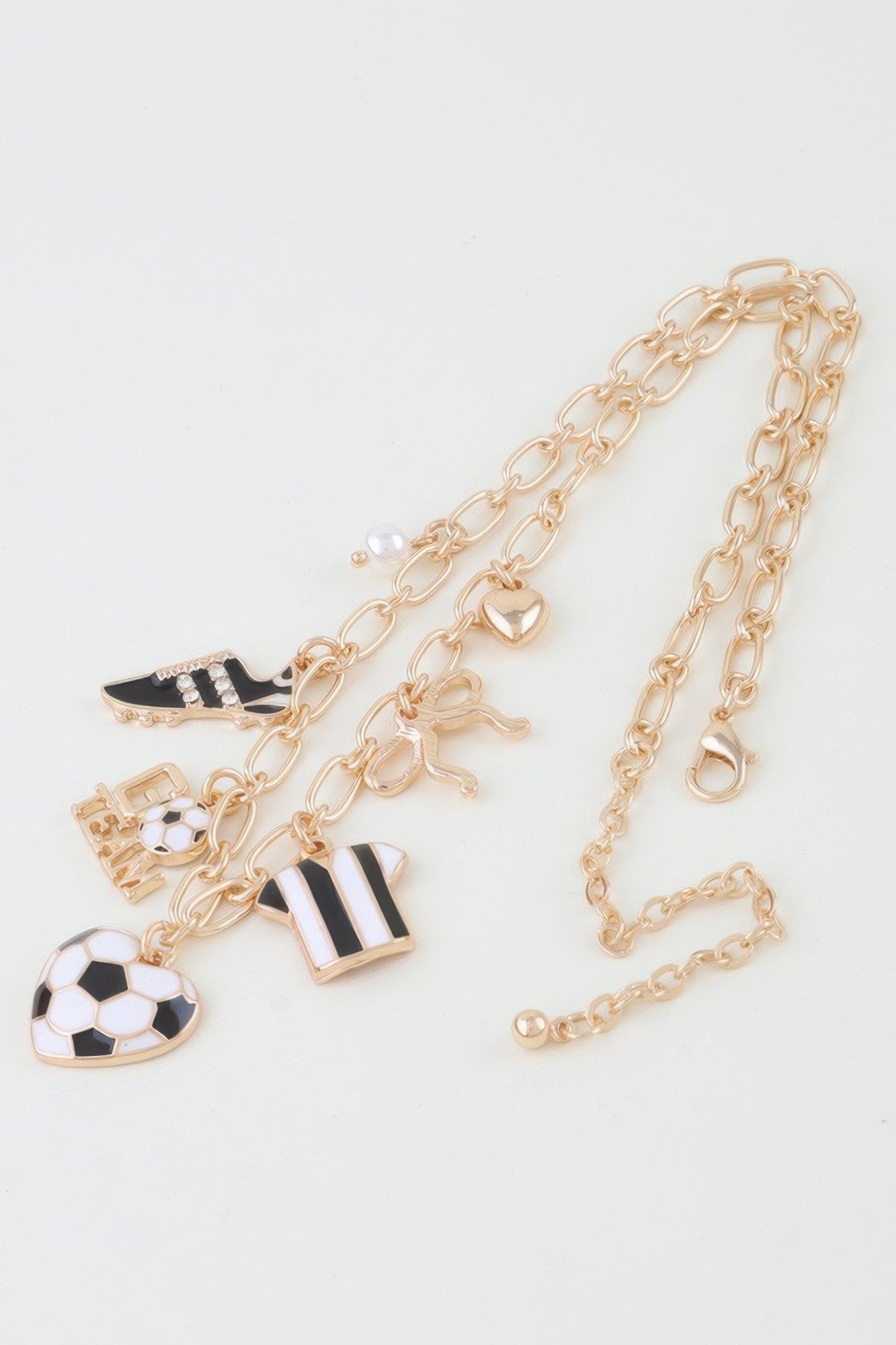 Varsity Vibes Soccer Charm Necklace