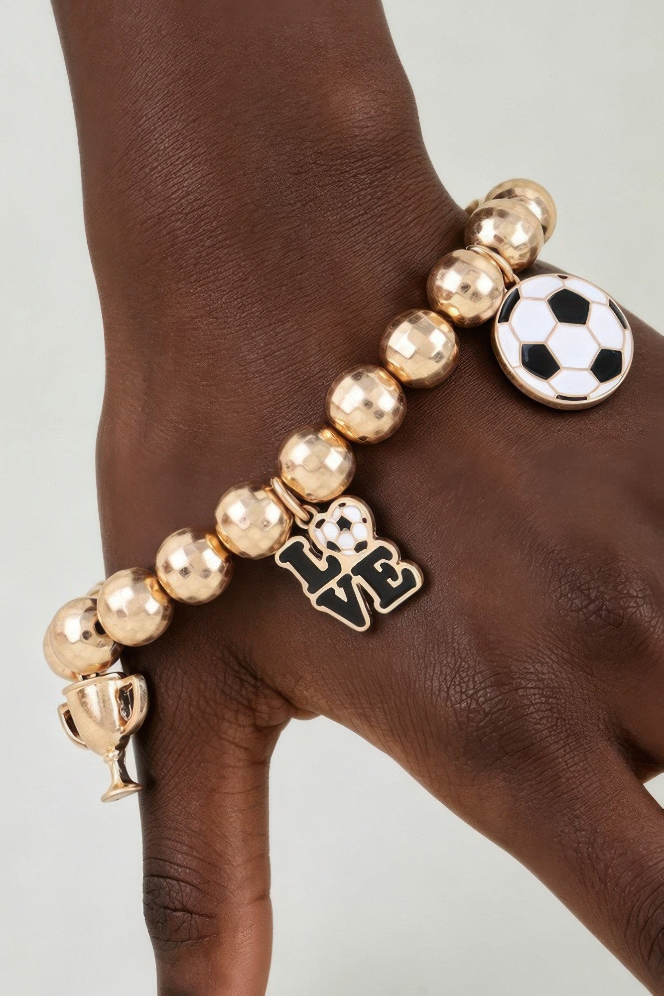 Game Day Glory Soccer Charm Bracelet