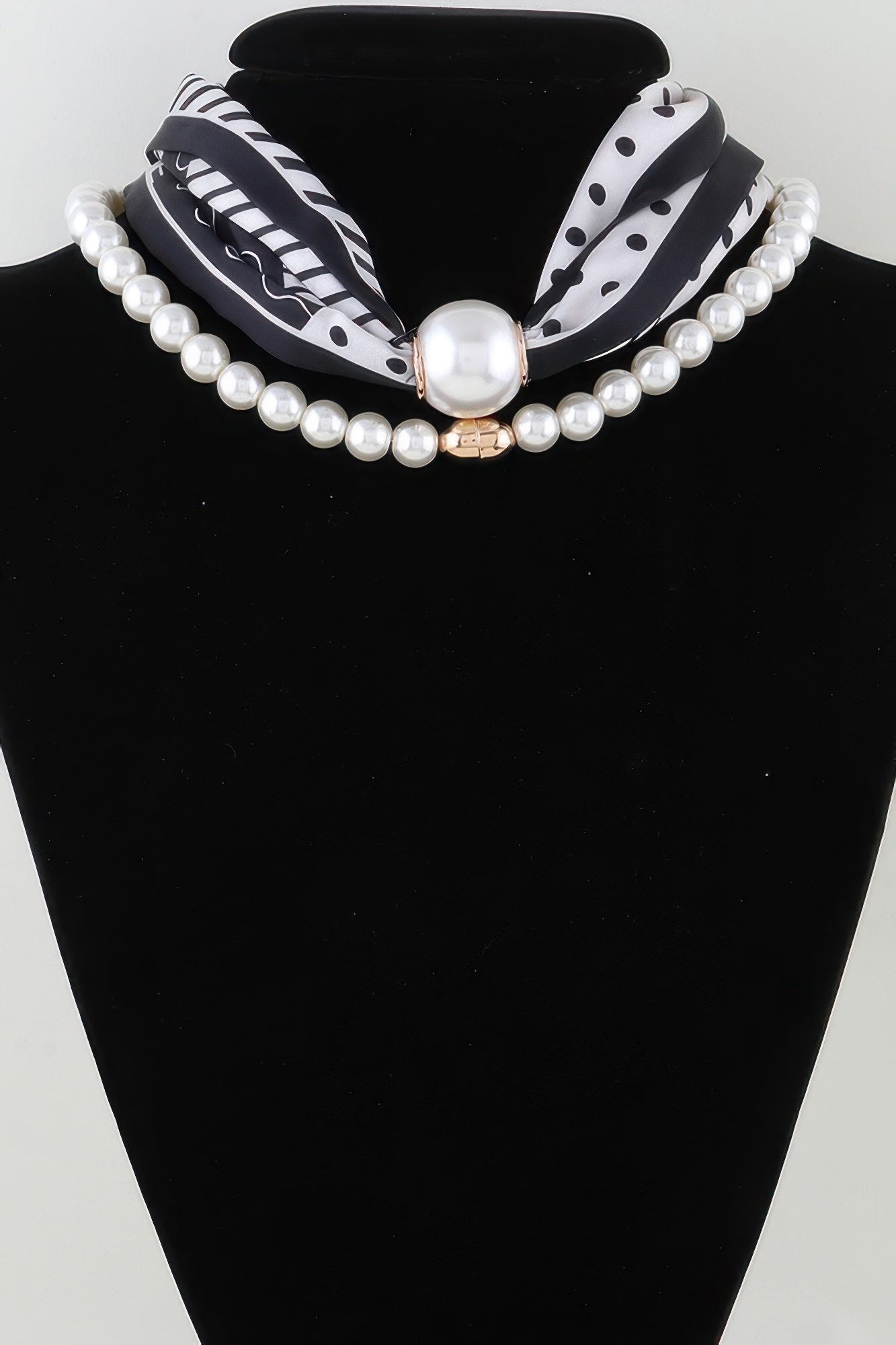 Luxury Scarf Beaded Choker Necklace