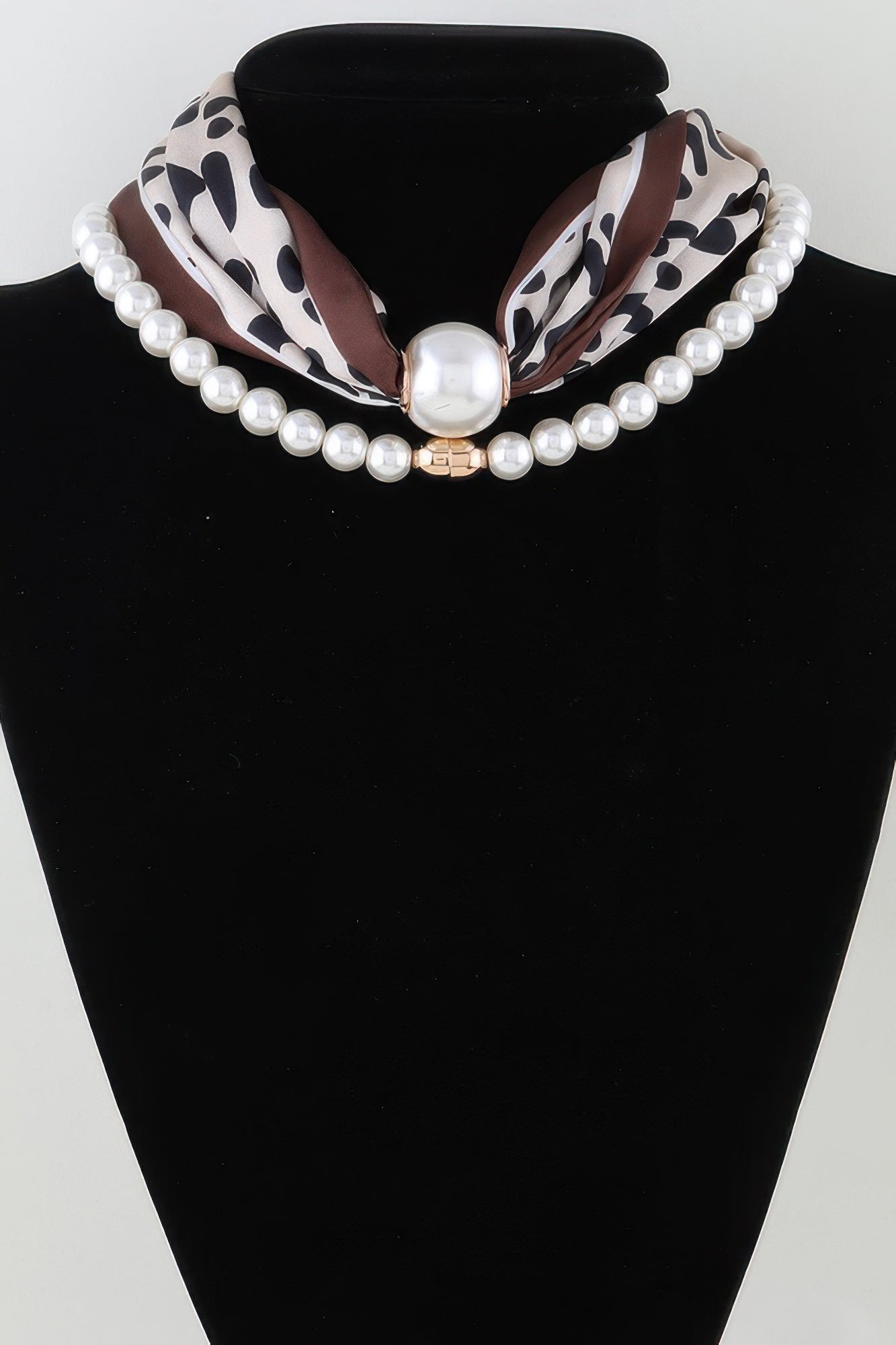 Luxury Scarf Beaded Choker Necklace