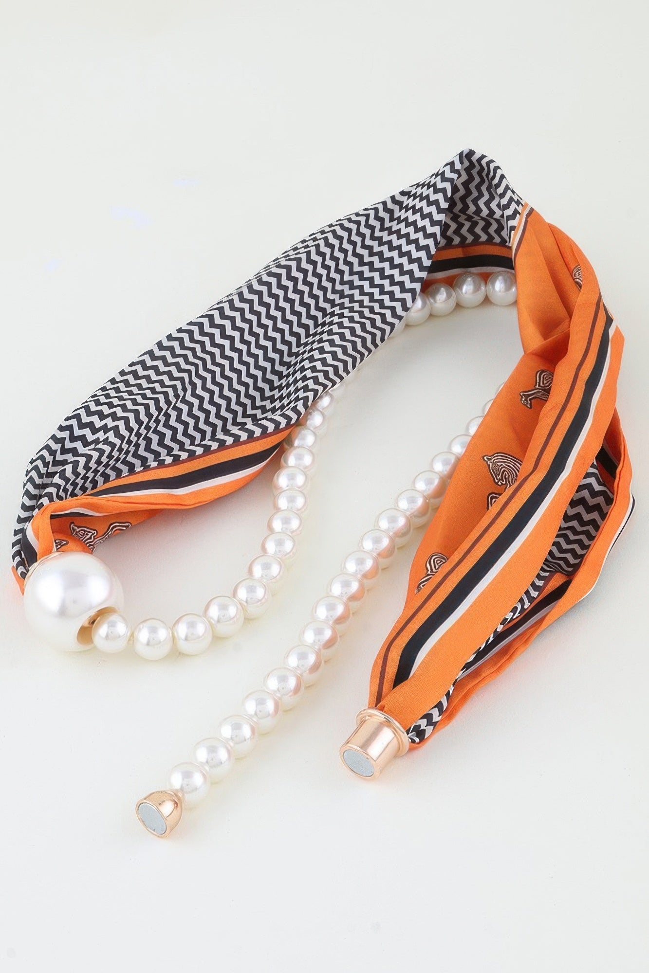 Luxury Scarf Beaded Choker Necklace