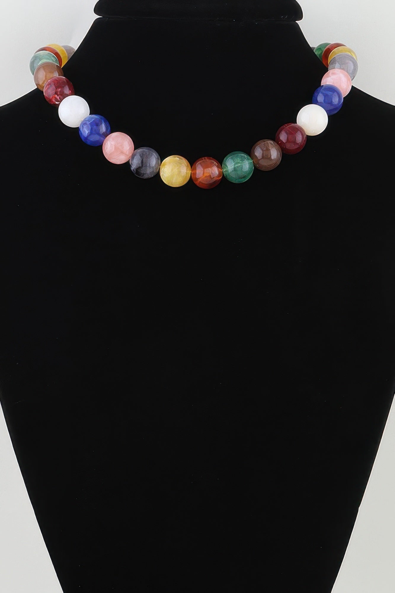 Multicolor Beaded Statement Necklace