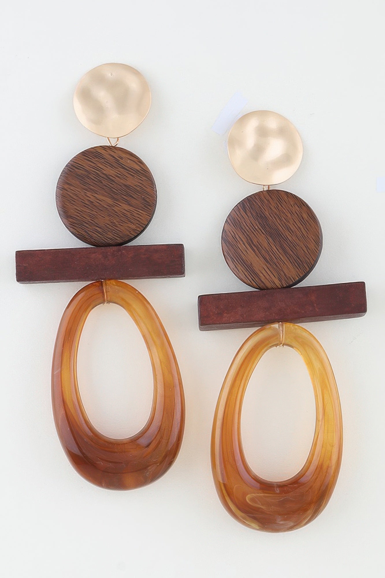 Modern Earth Drop Earrings