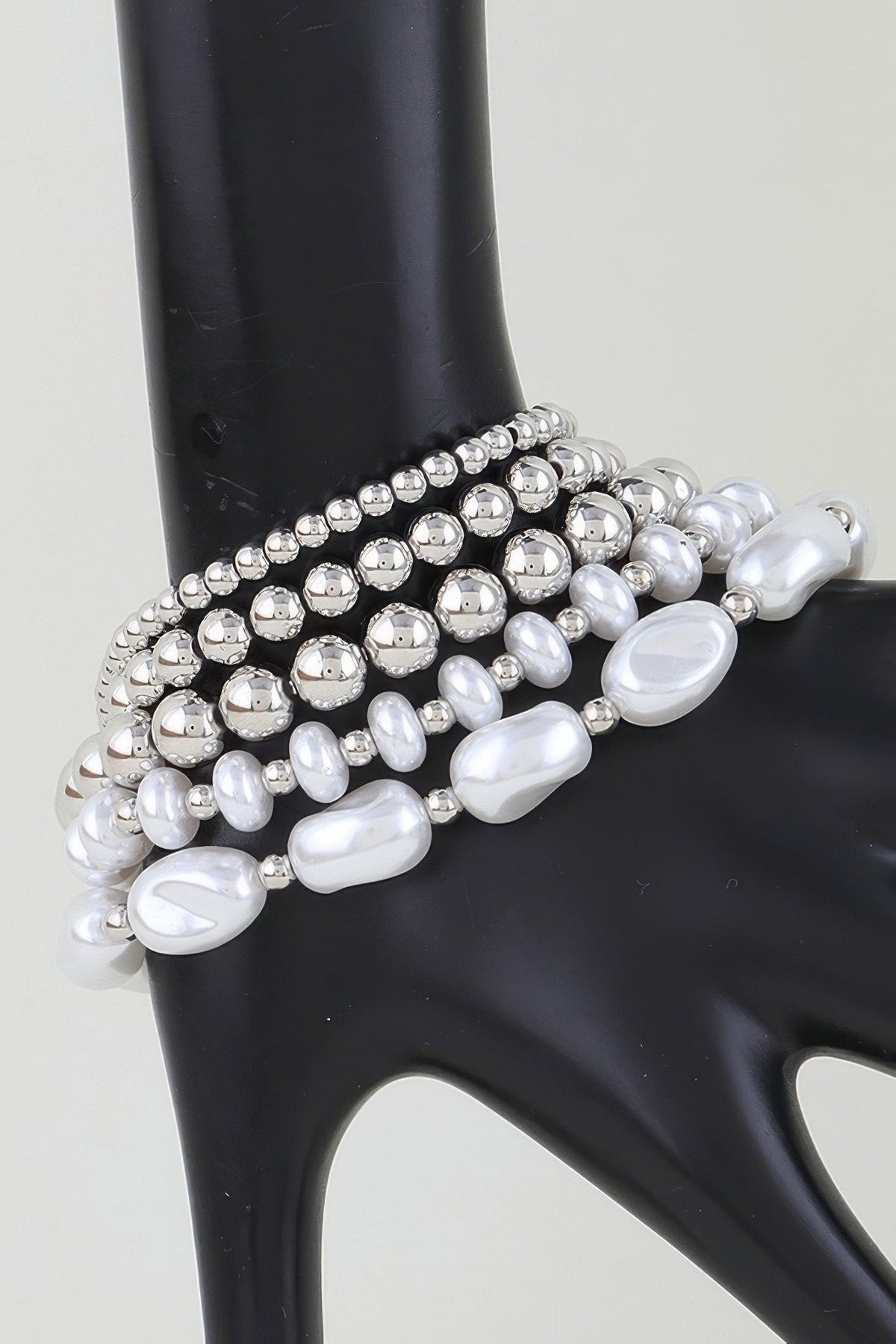 Women's Beaded Bracelet Multi Polished Stone BYMANYC ® New York COLORFUL STACKABLE STRAND BRACELET - New Collection