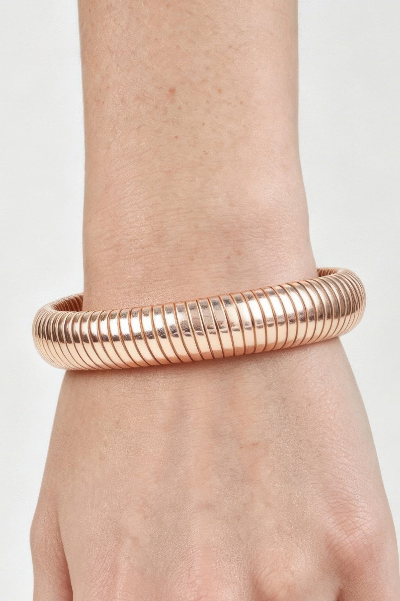 Polished Snake Chain Bangle Bracelet
