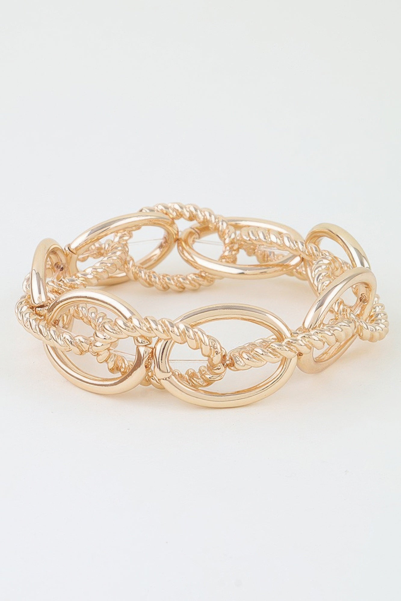 Multi Twisted Link Chain Bracelet