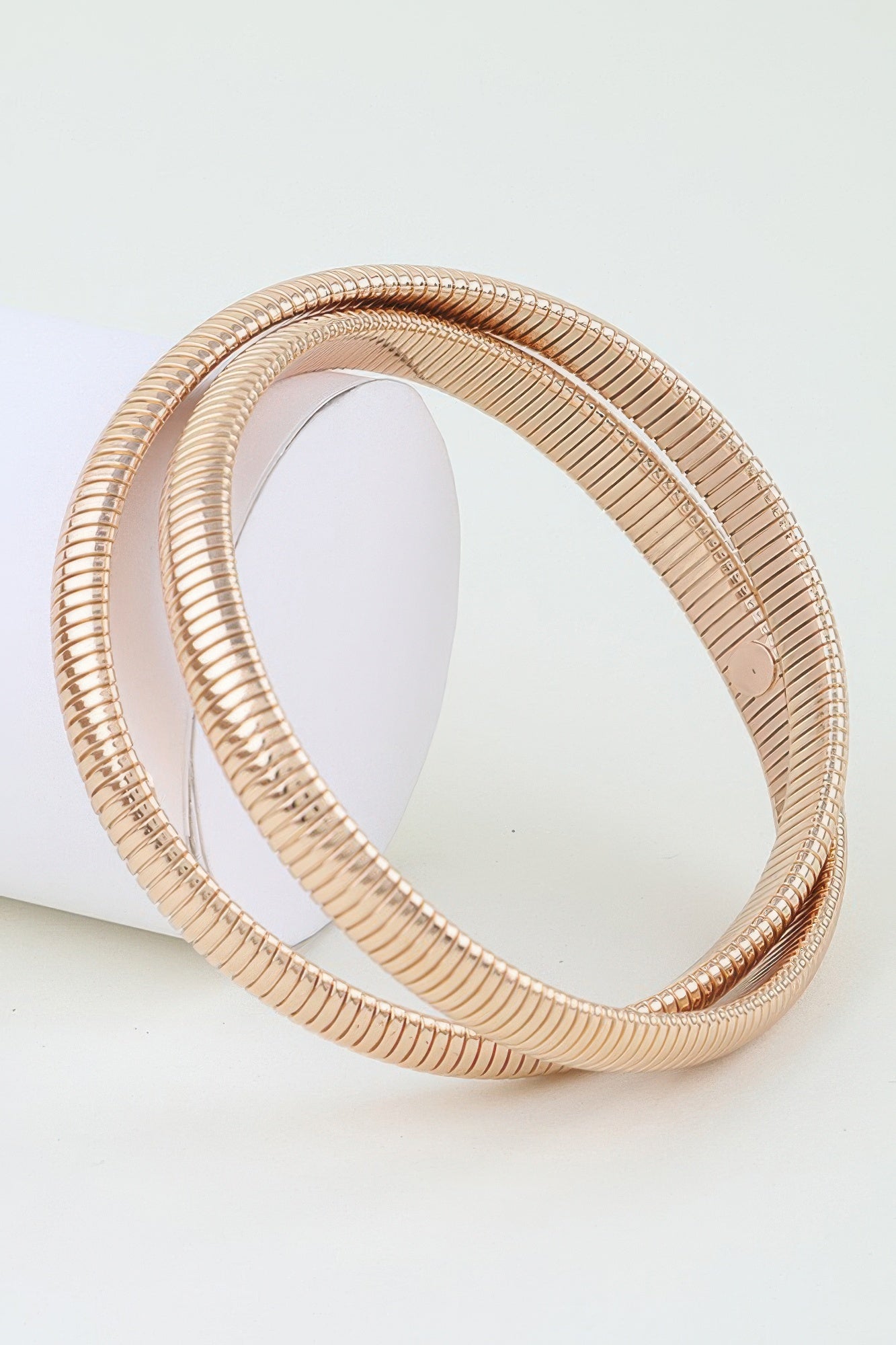 Intertwined Snake Chain Bangle Bracelet