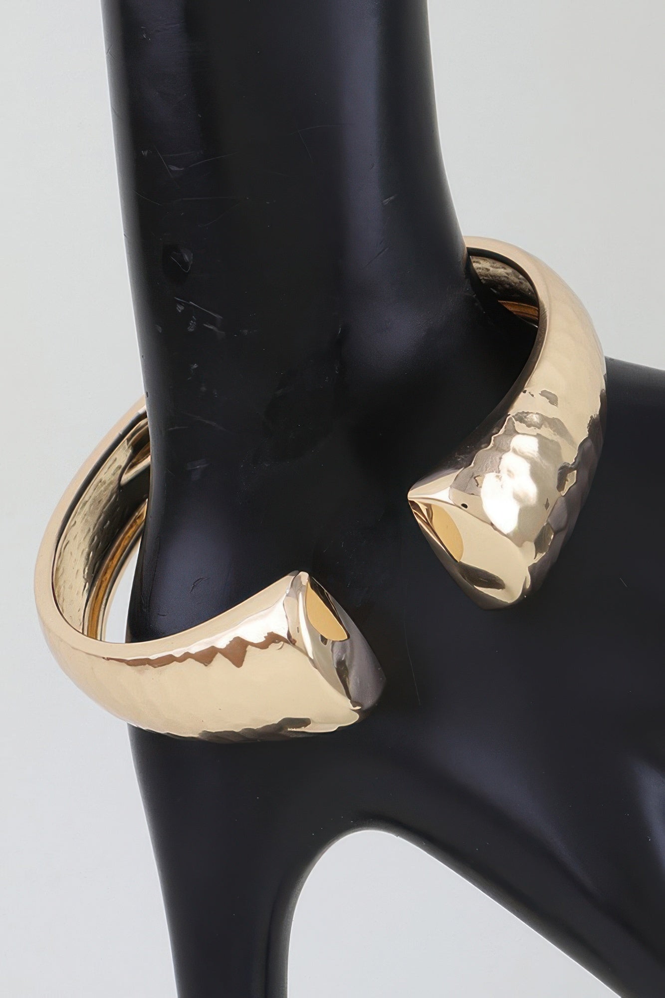 Hammered Open Clasp Cuff Bracelet