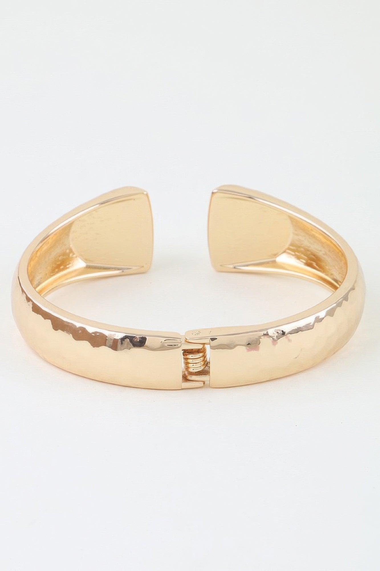 Hammered Open Clasp Cuff Bracelet