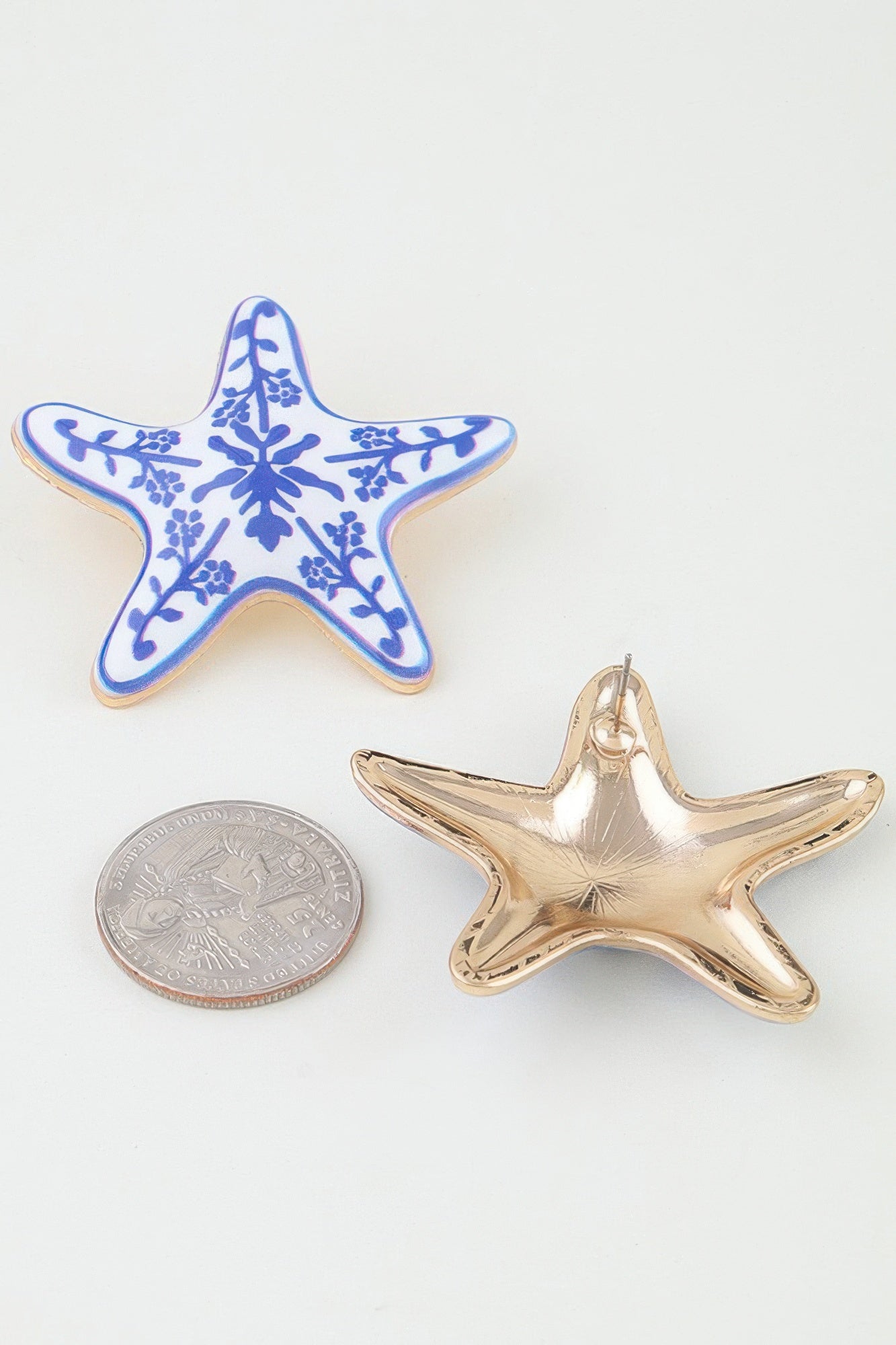 Antique Starfish Stud Earrings
