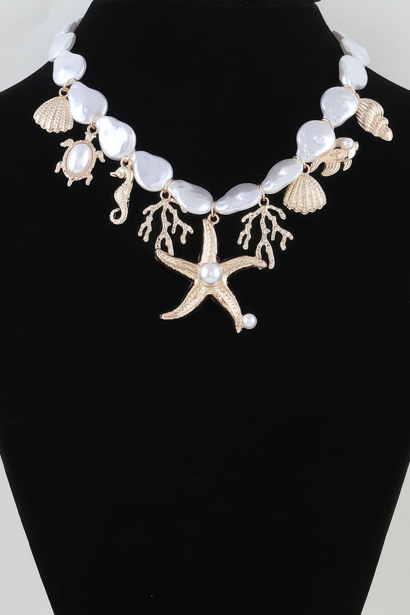 Multi Under The Sea Charm Beaded Necklace