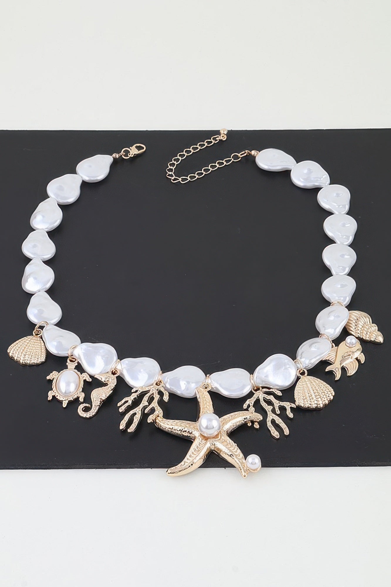 Multi Under The Sea Charm Beaded Necklace