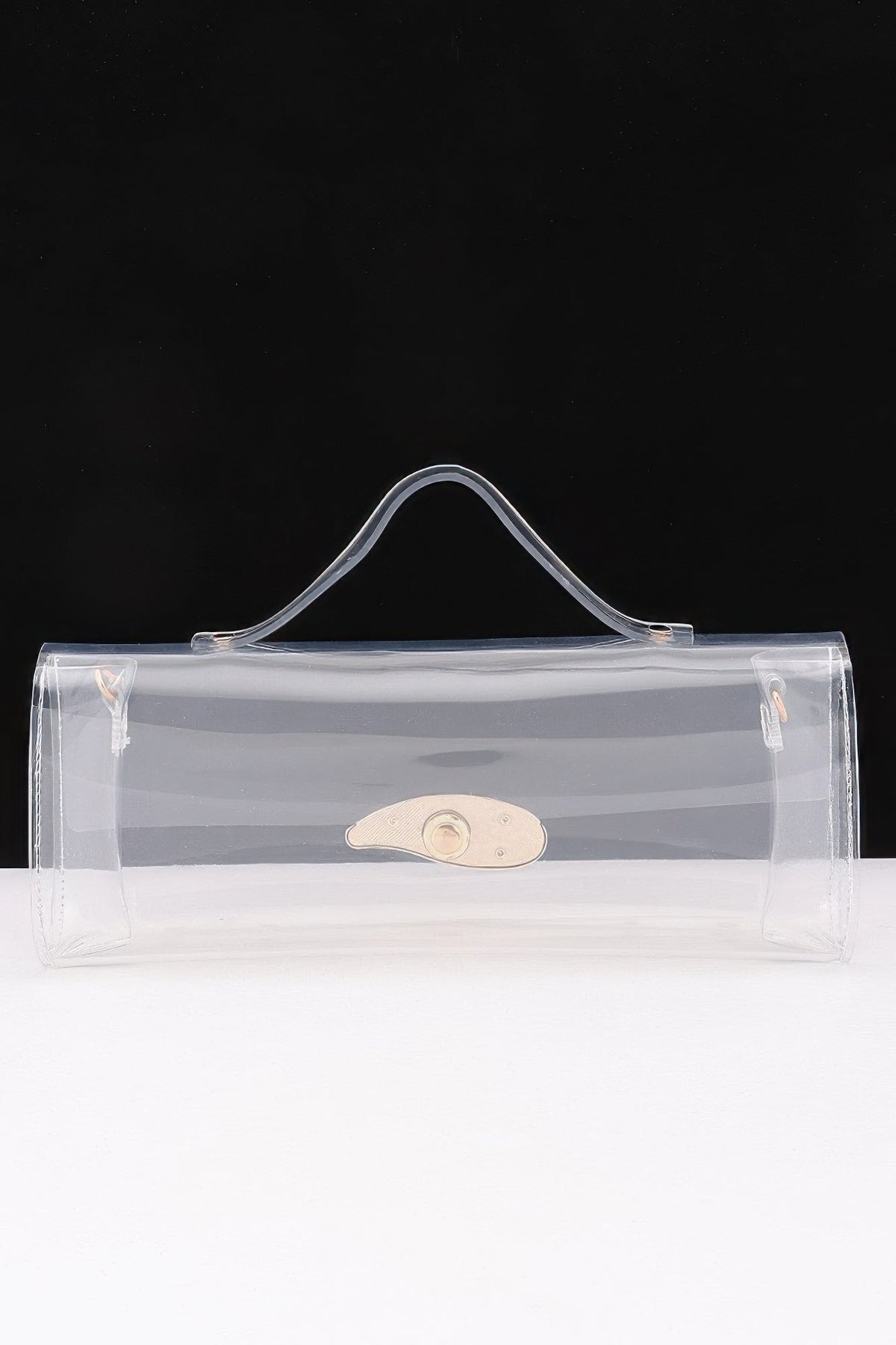 Women's Top Handle Bag Transparent BYMANYC ® New York CONTEMPORARY CLEAR STRUCTURED PURSE - New Collection