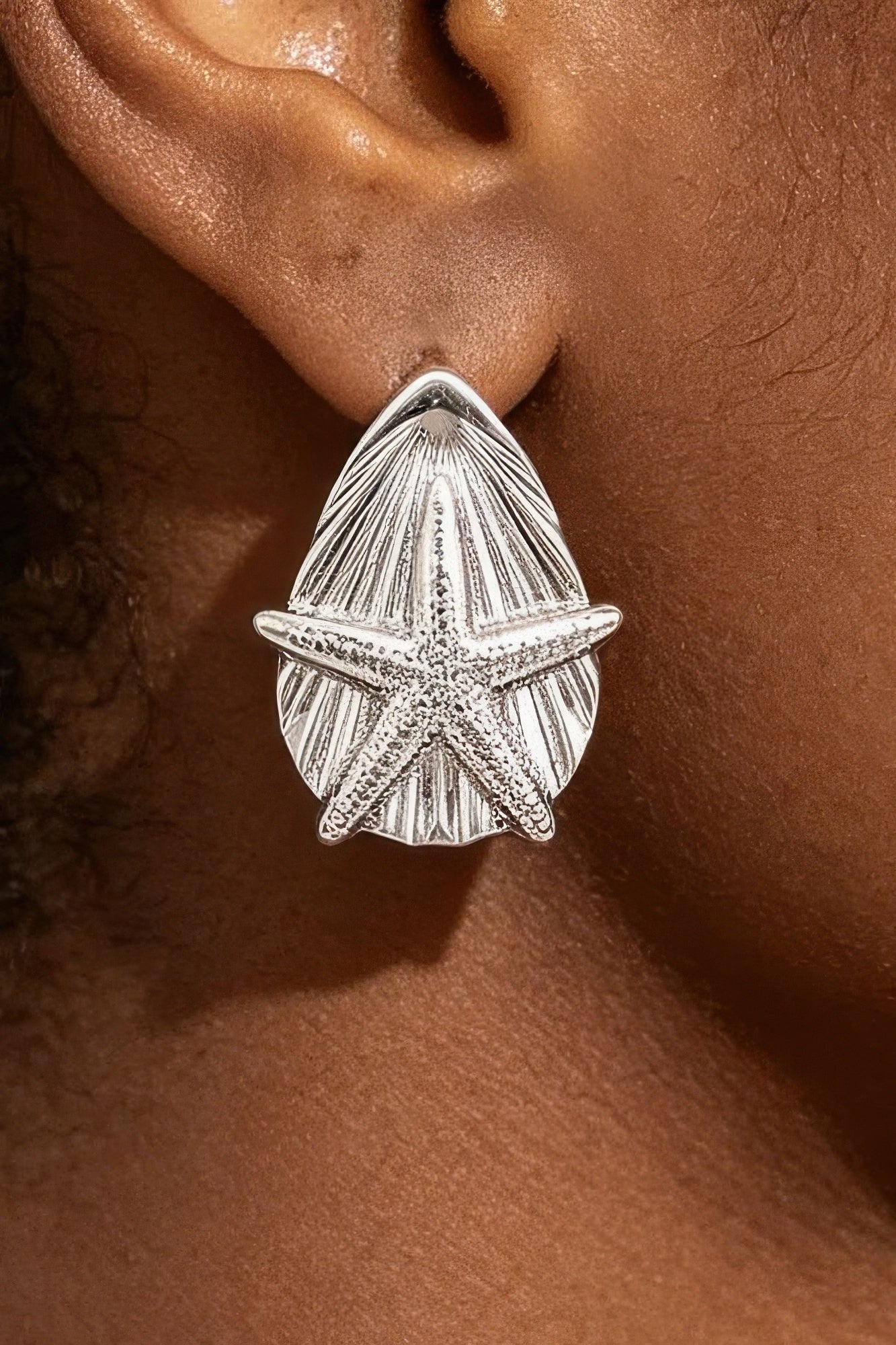 Starfish & Shell Stud Earrings