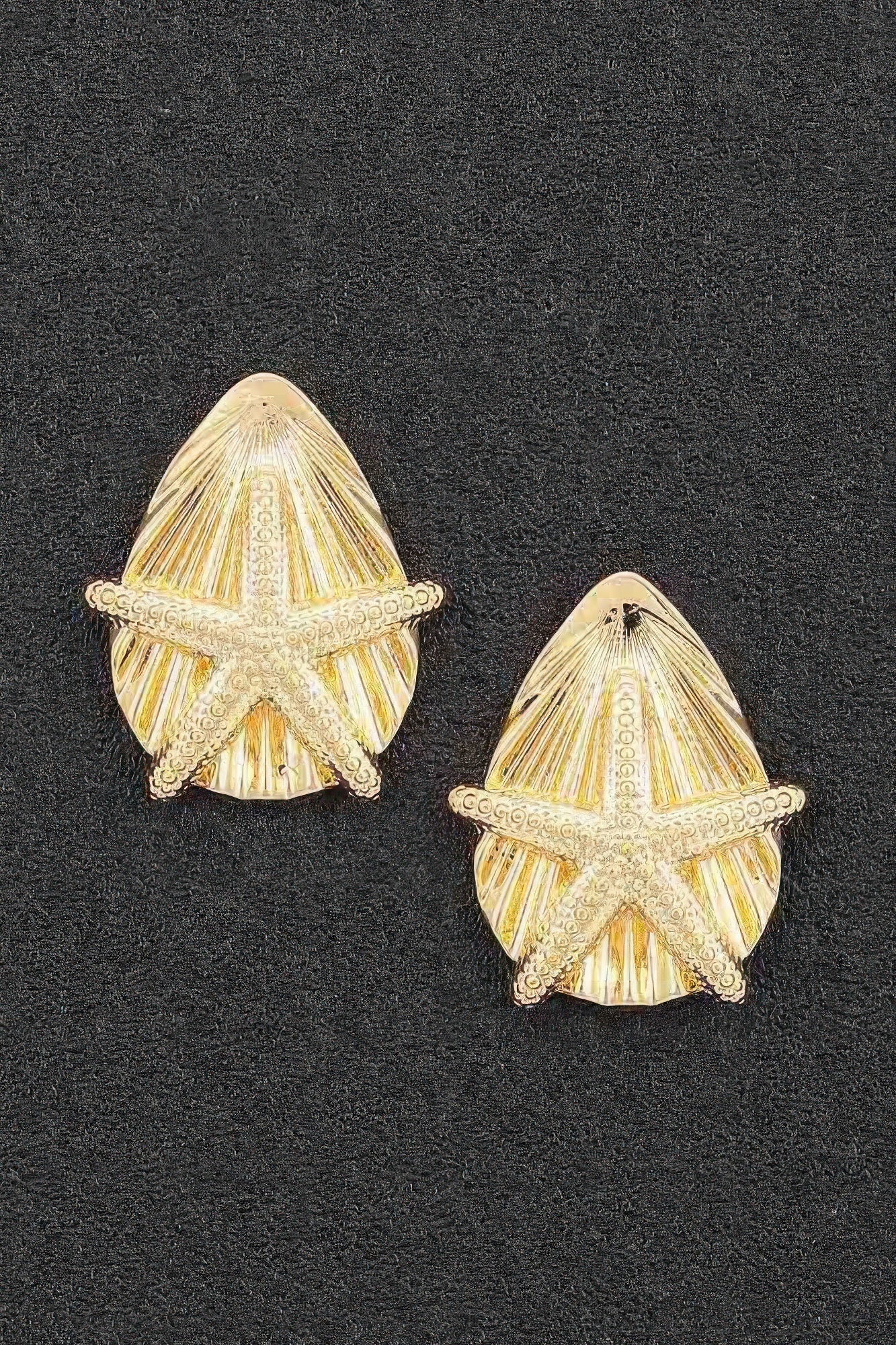 Starfish & Shell Stud Earrings
