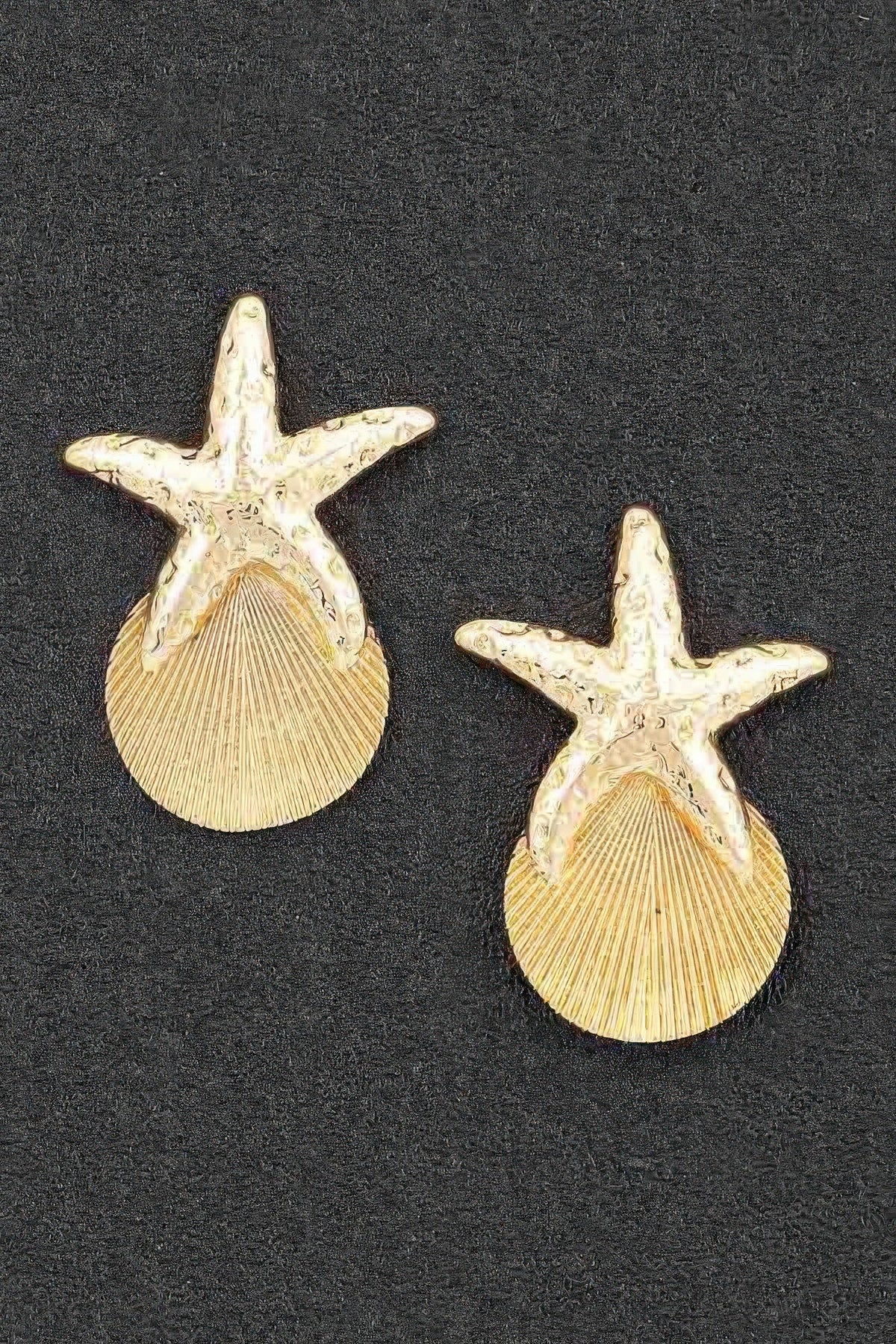 Starfish & Shell Drop Earrings